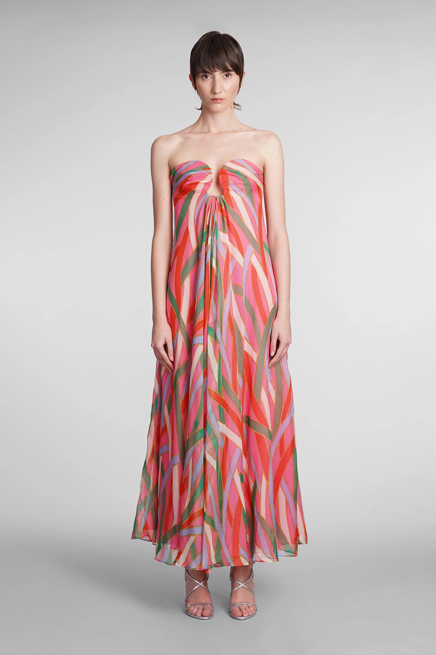 Misa Dress woman in multicolor polyester