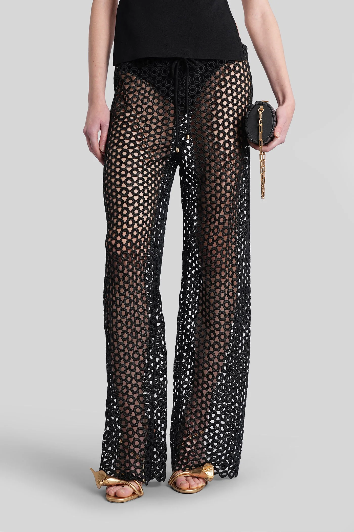 Nesza Pants in black polyester - Image 11