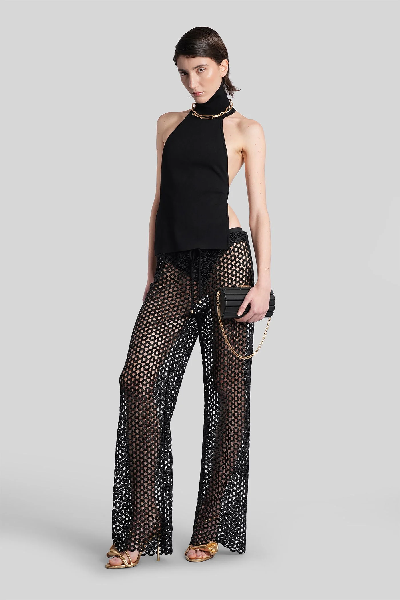 Nesza Pants in black polyester - Image 12