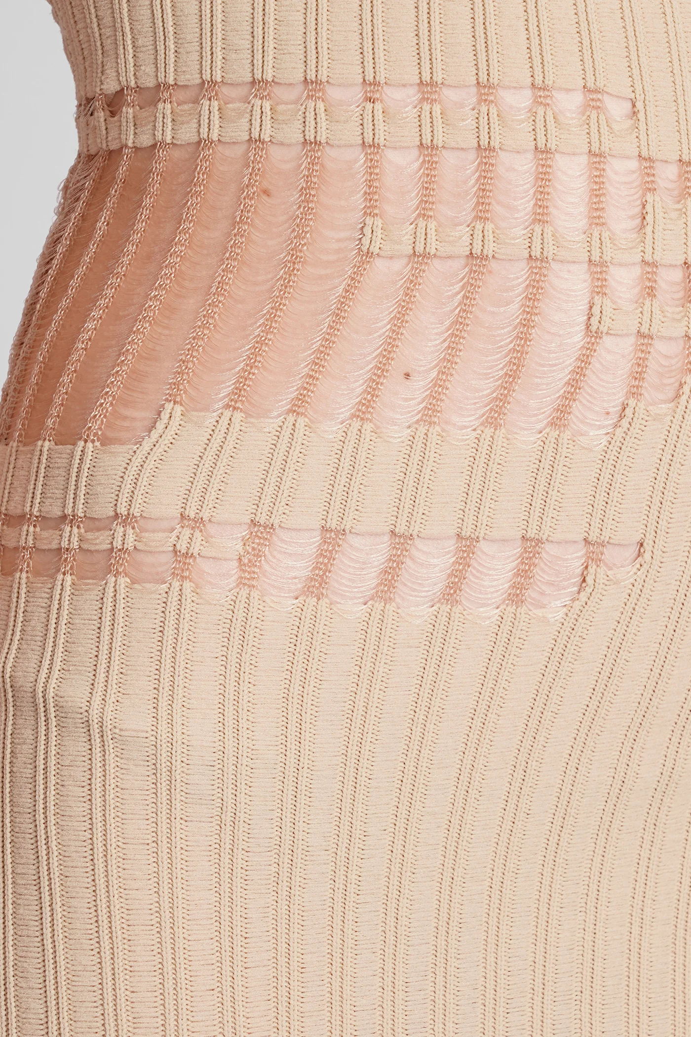 Nodin Dress woman in beige nylon - Image 5