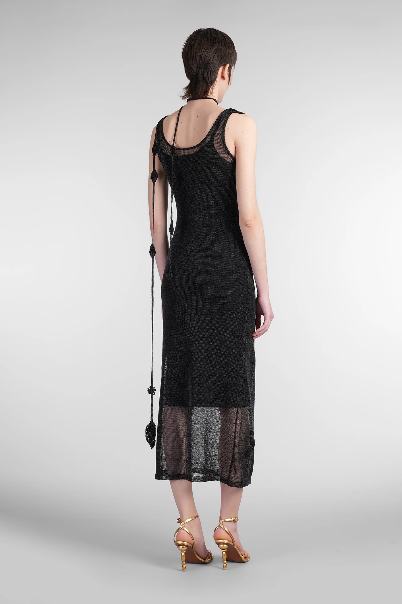 Pemma Dress woman in black viscose - Image 3