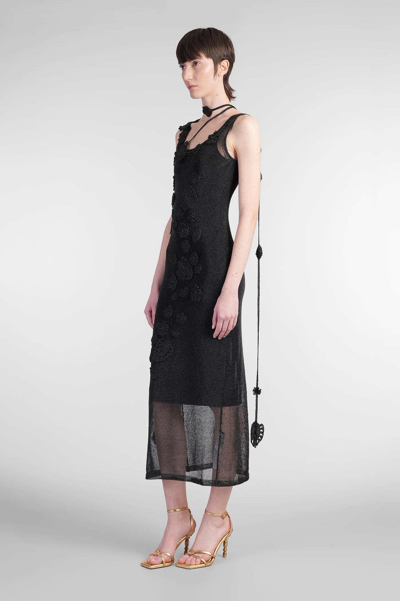 Pemma Dress woman in black viscose - Image 4