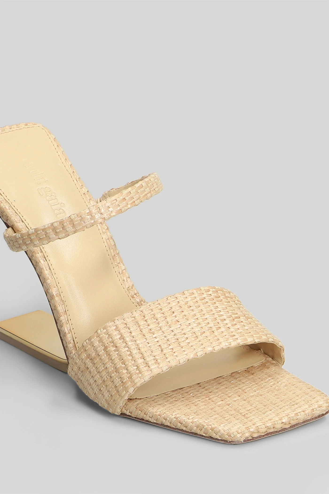 Rene Sandals in beige wool and polyamide - Image 5