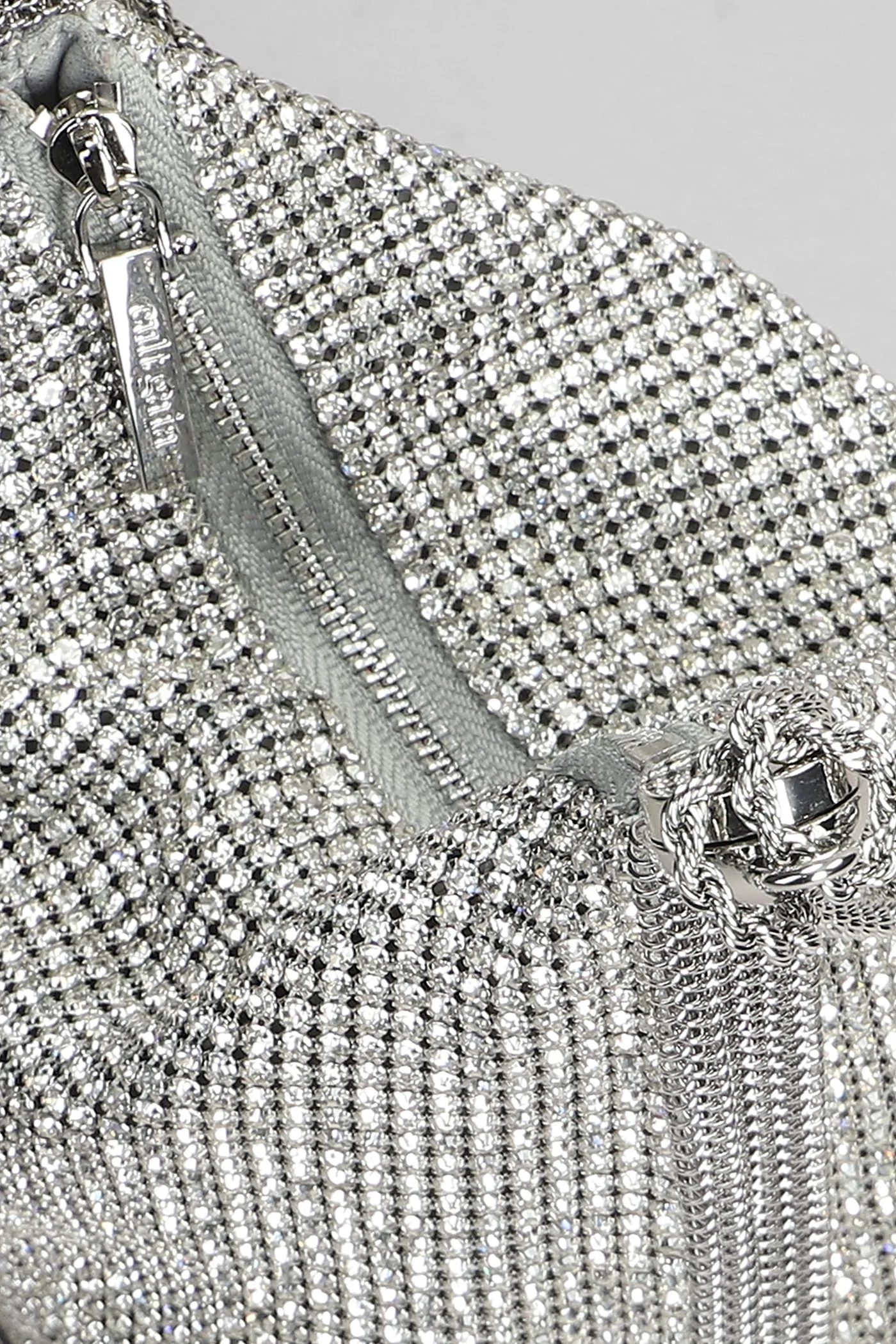 Rue Hand bag in silver metal alloy - Image 4