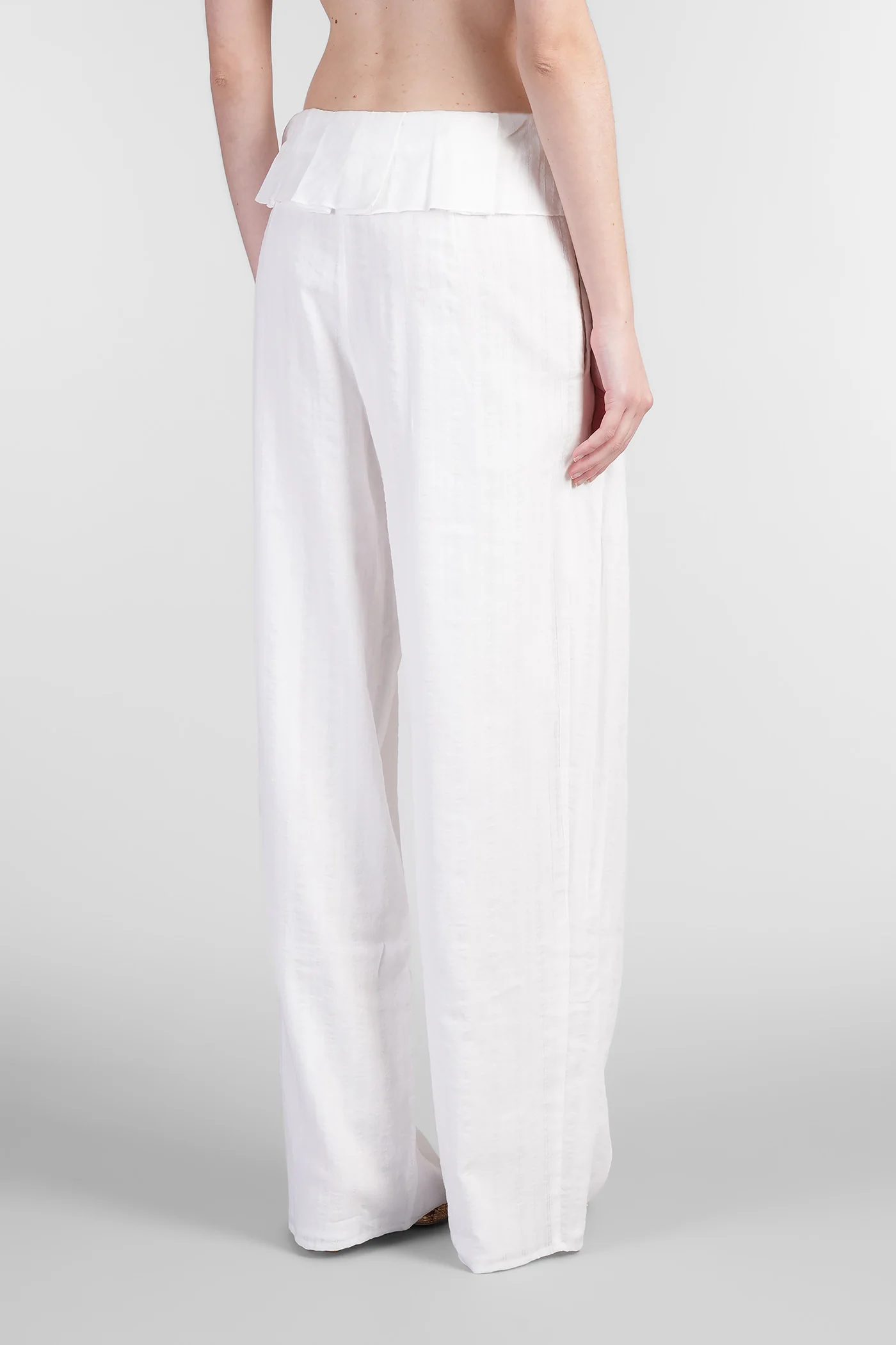 Sisley Pants in white cotton - Image 3