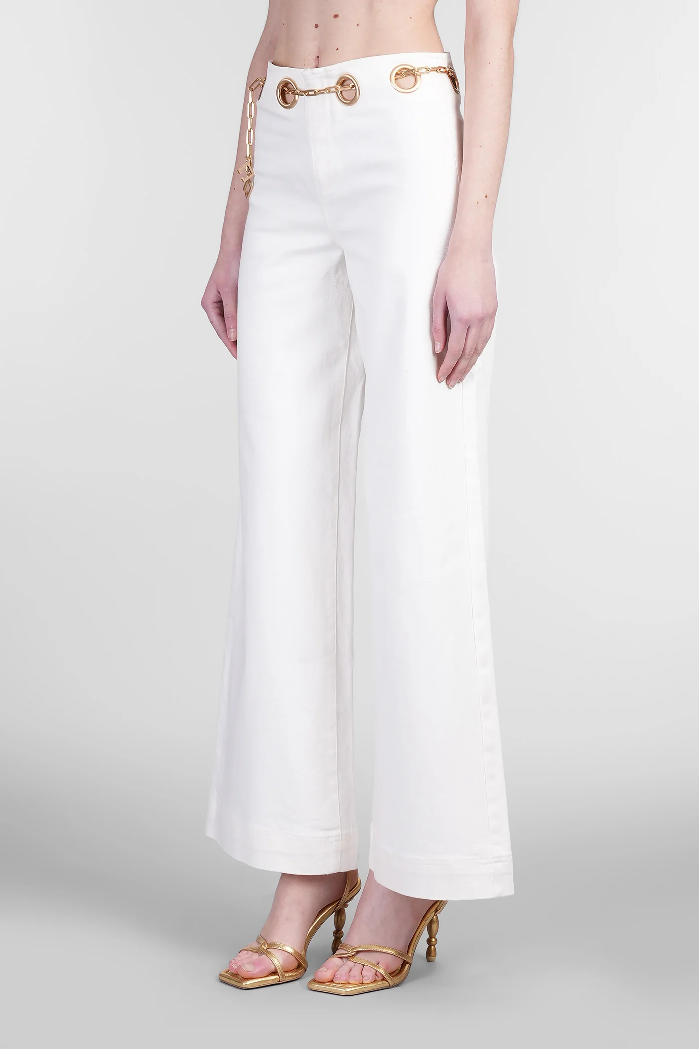Sydney Pants in white cotton - Image 4