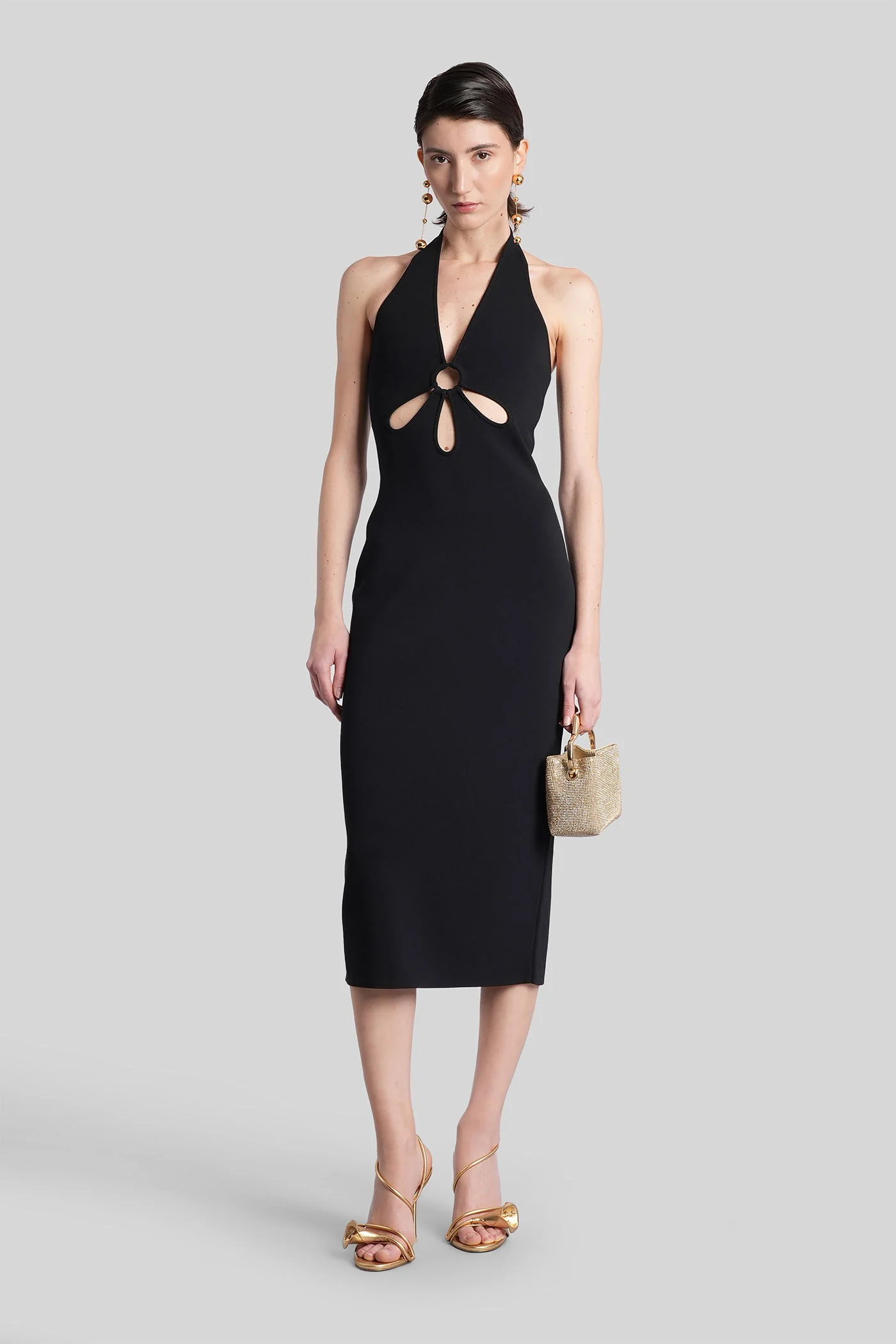 Vianna Long dress in black Rayon - Image 6