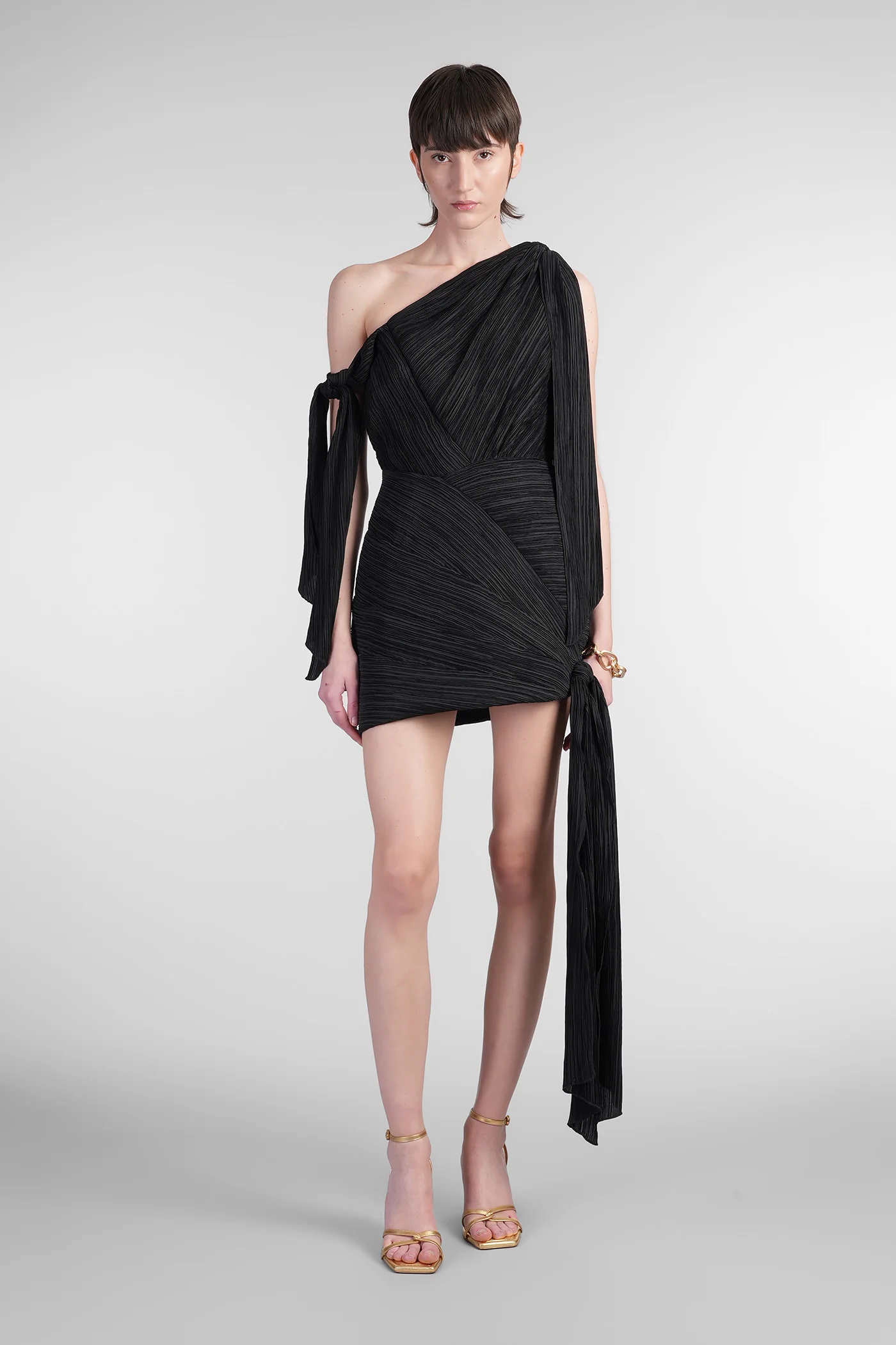 Wonder Mini dress in black polyester
