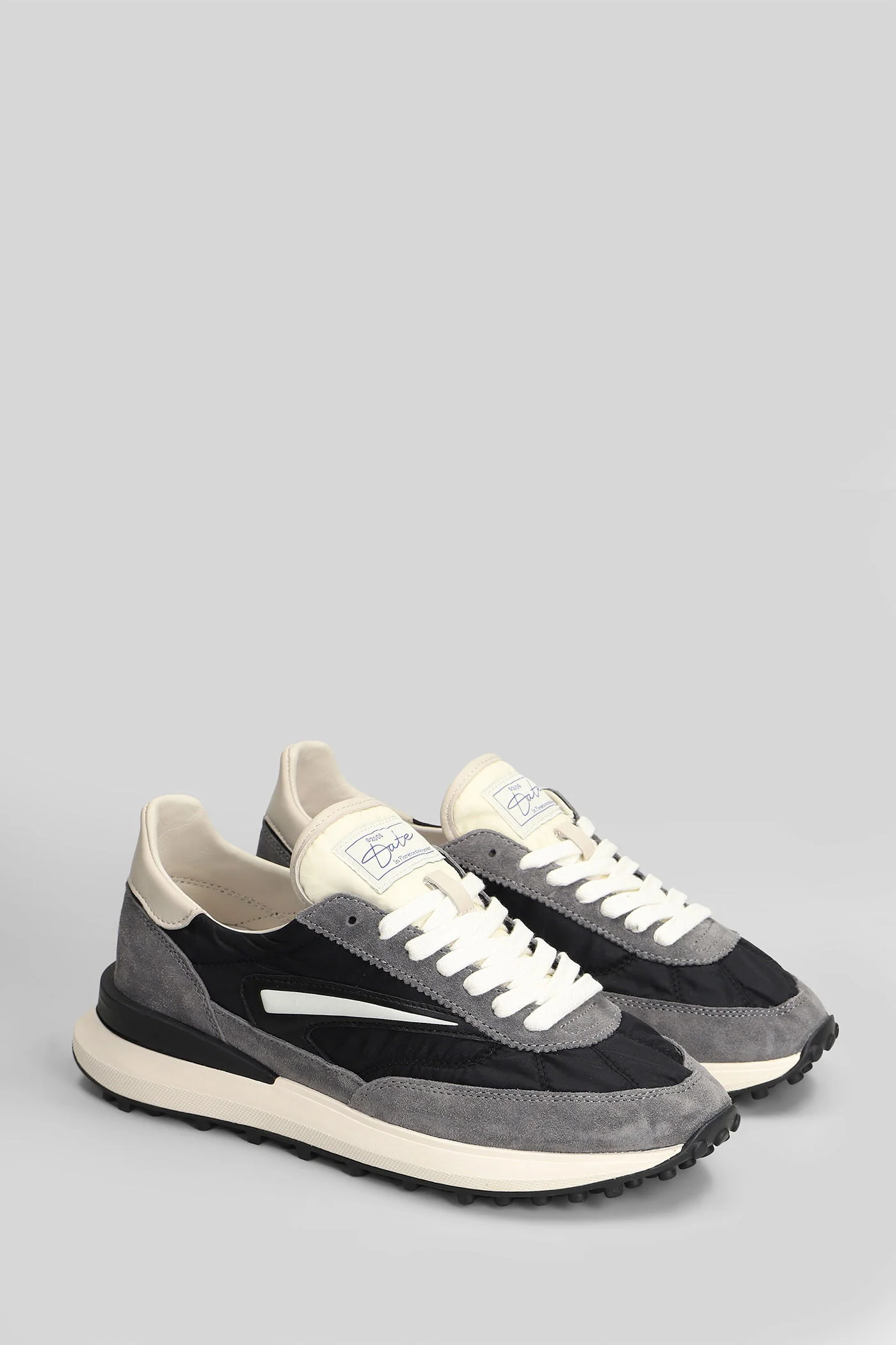 Athleta Sneakers in black Suede and fabric - Image 2