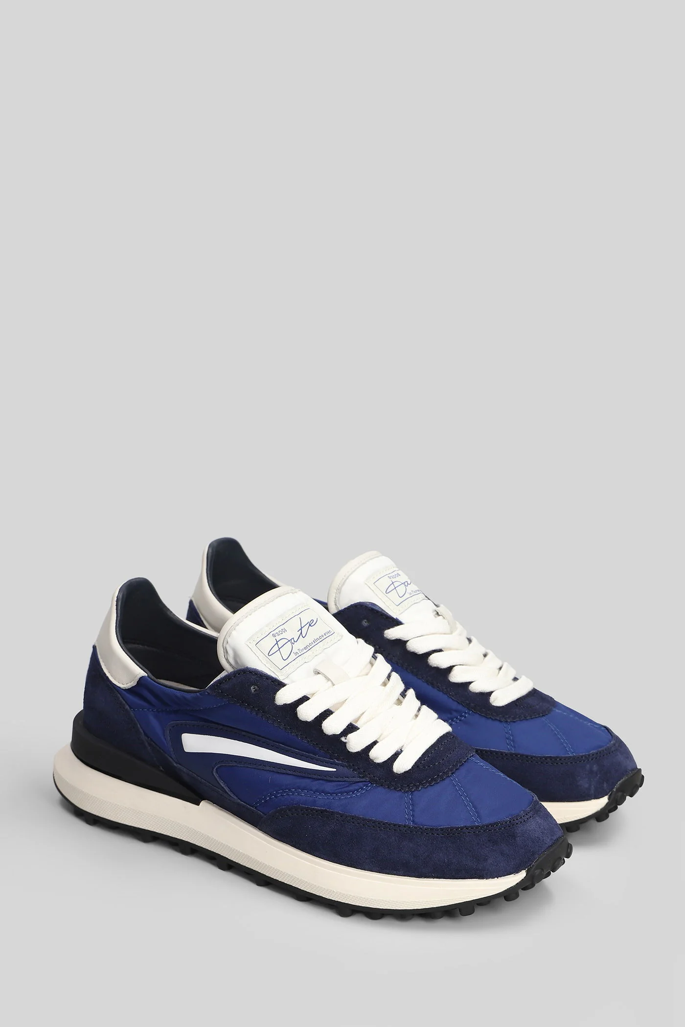 Athletica Nylon Sneakers in blue Suede and fabric - Image 2