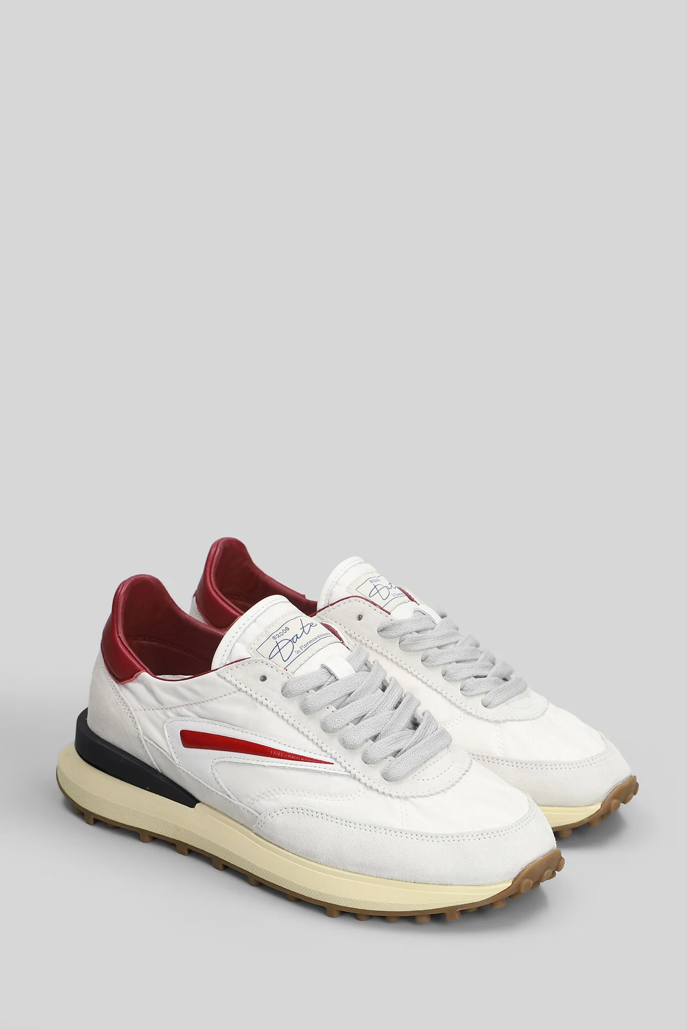 Athletica  Nylon Sneakers in white Suede and fabric - Image 2