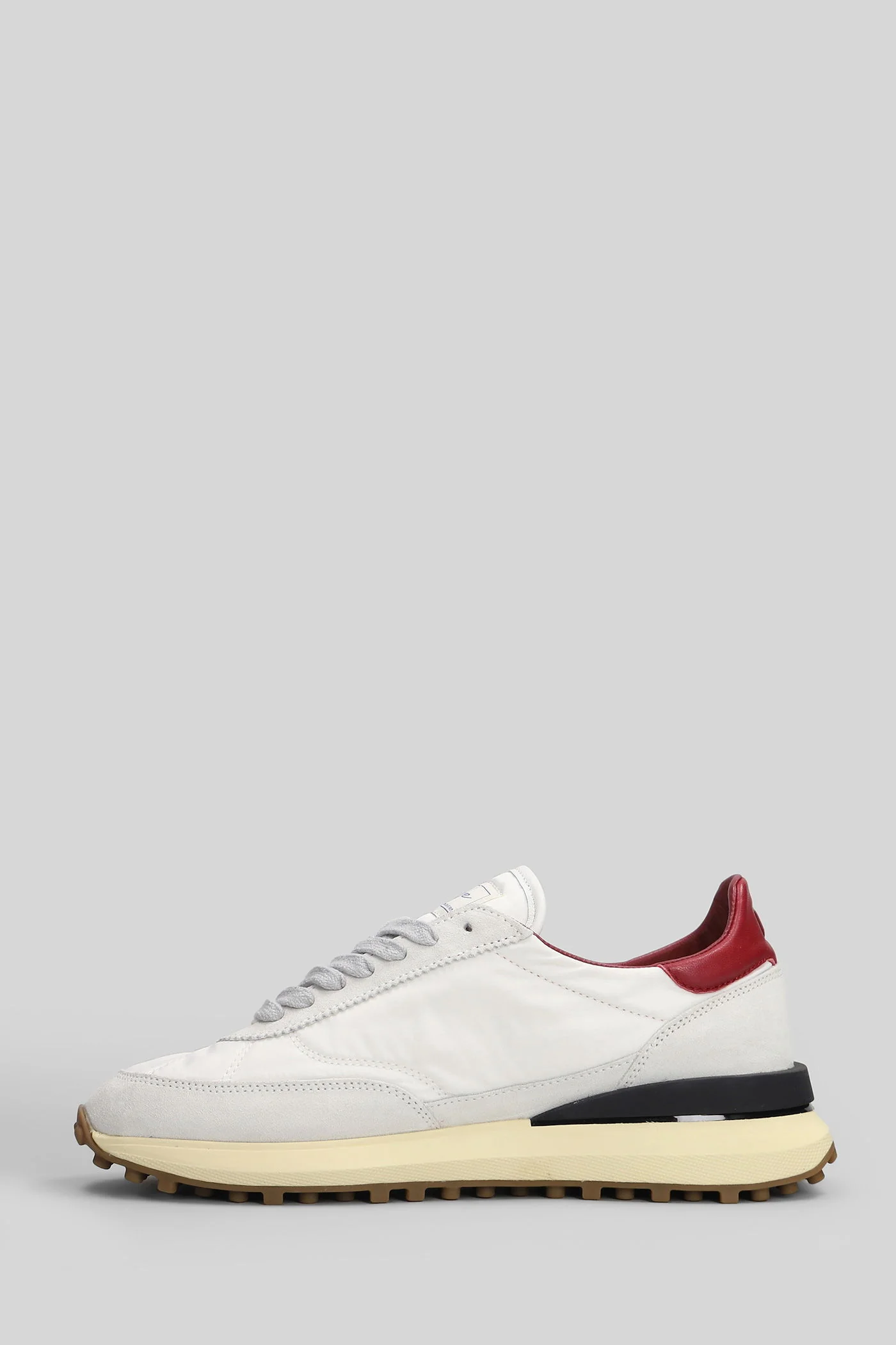 Athletica  Nylon Sneakers in white Suede and fabric - Image 3