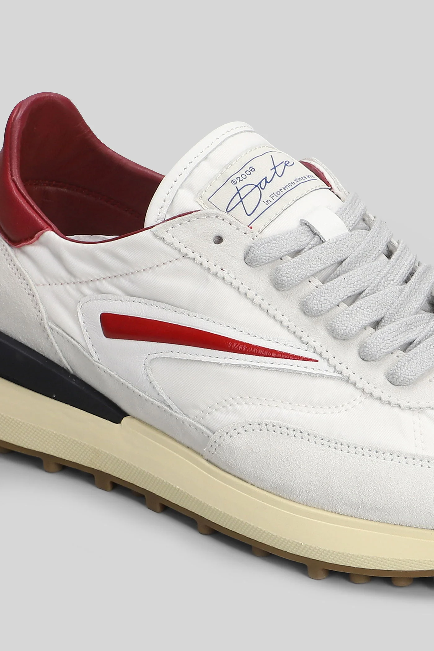 Athletica  Nylon Sneakers in white Suede and fabric - Image 5