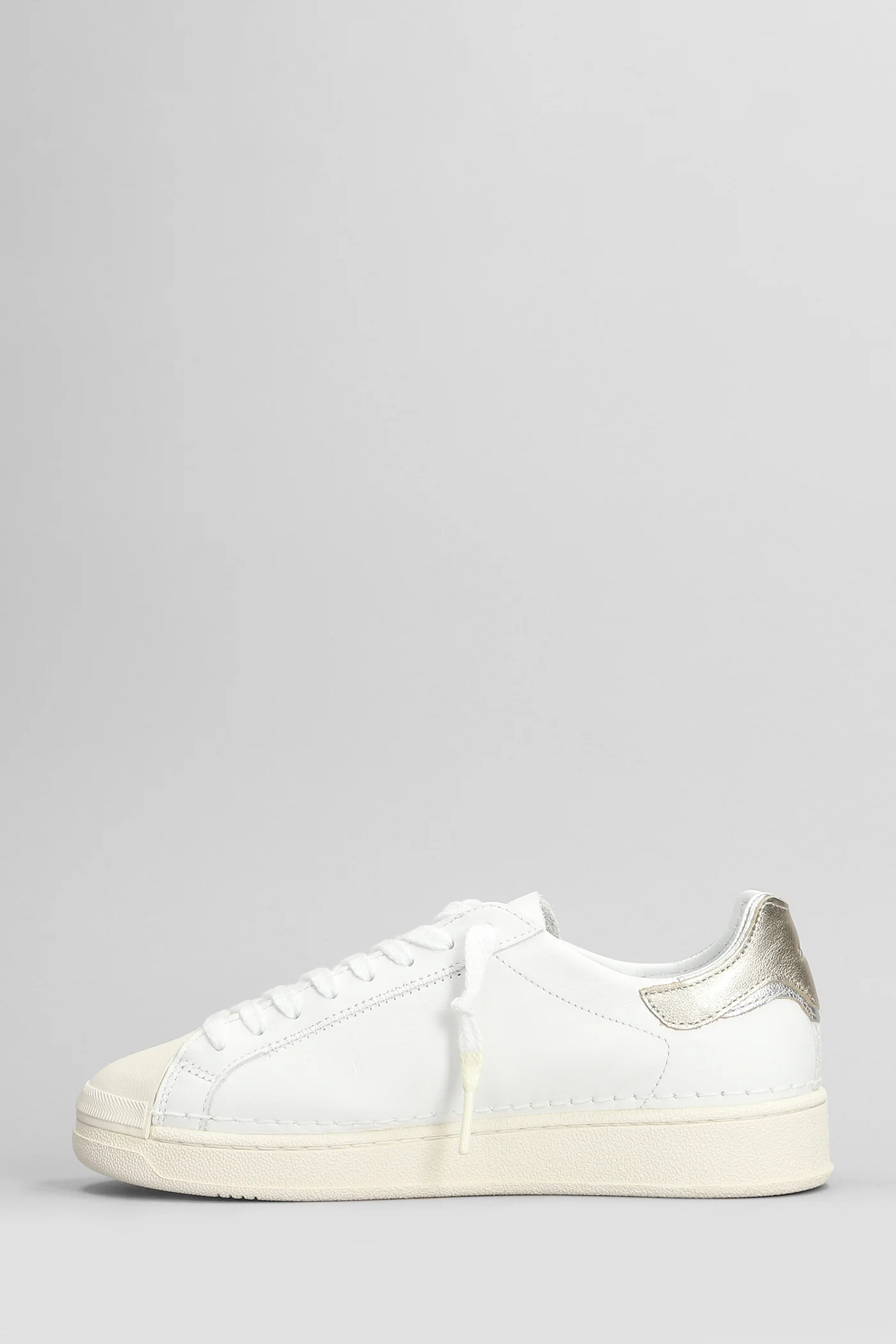 Base Sneakers in white leather - Image 3