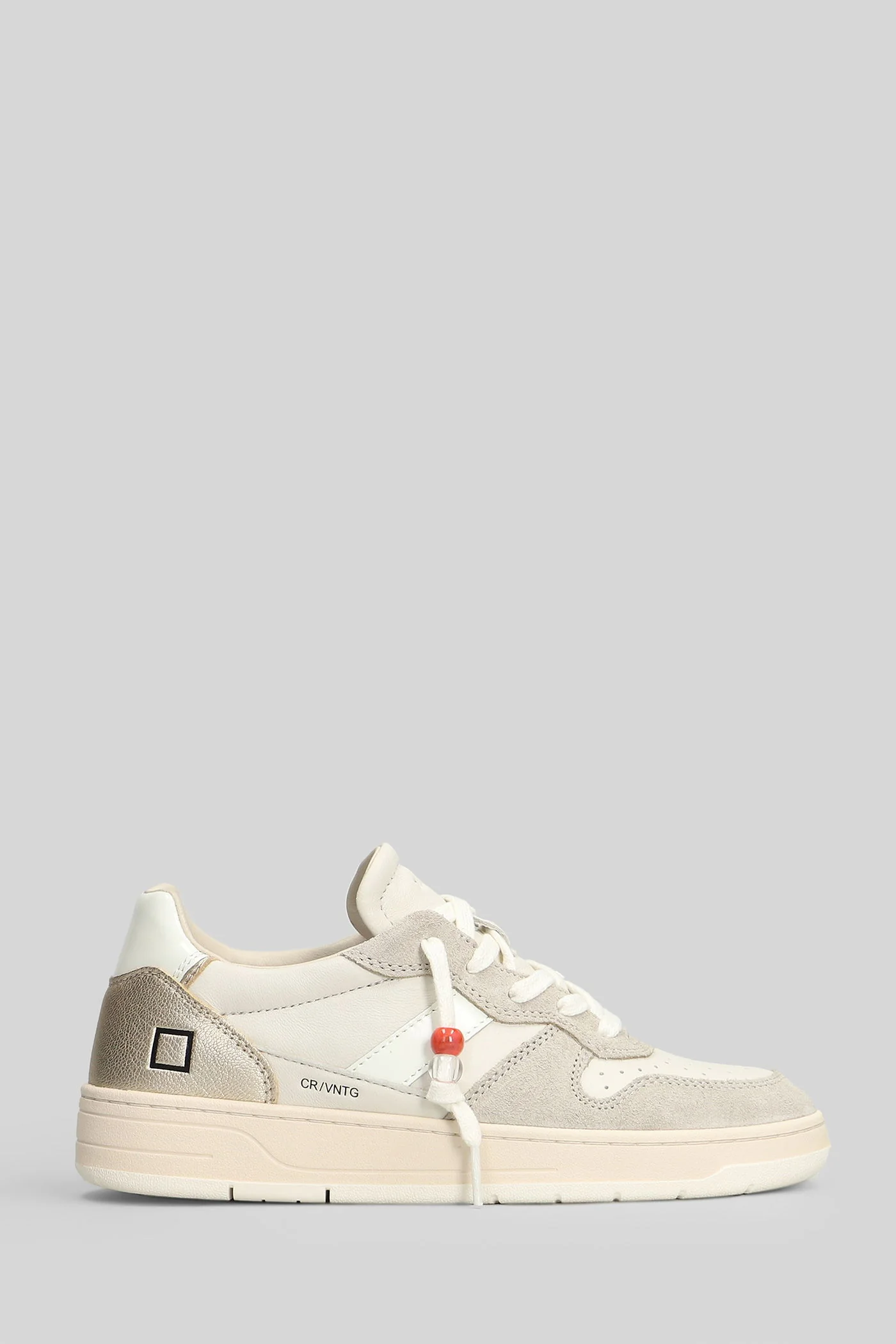 Court 2.0 Vintage Sneakers in beige suede and leather