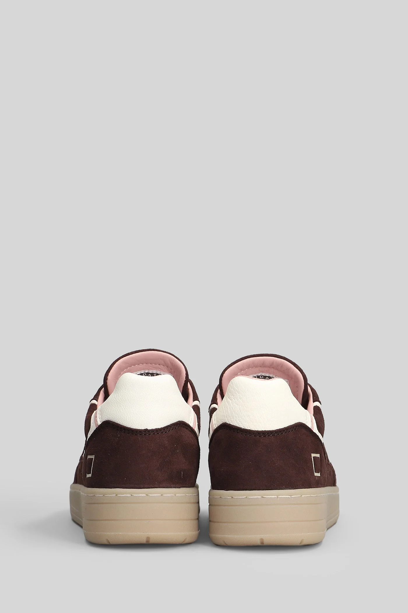 Court Insert Colored Sneakers in brown suede - Image 4