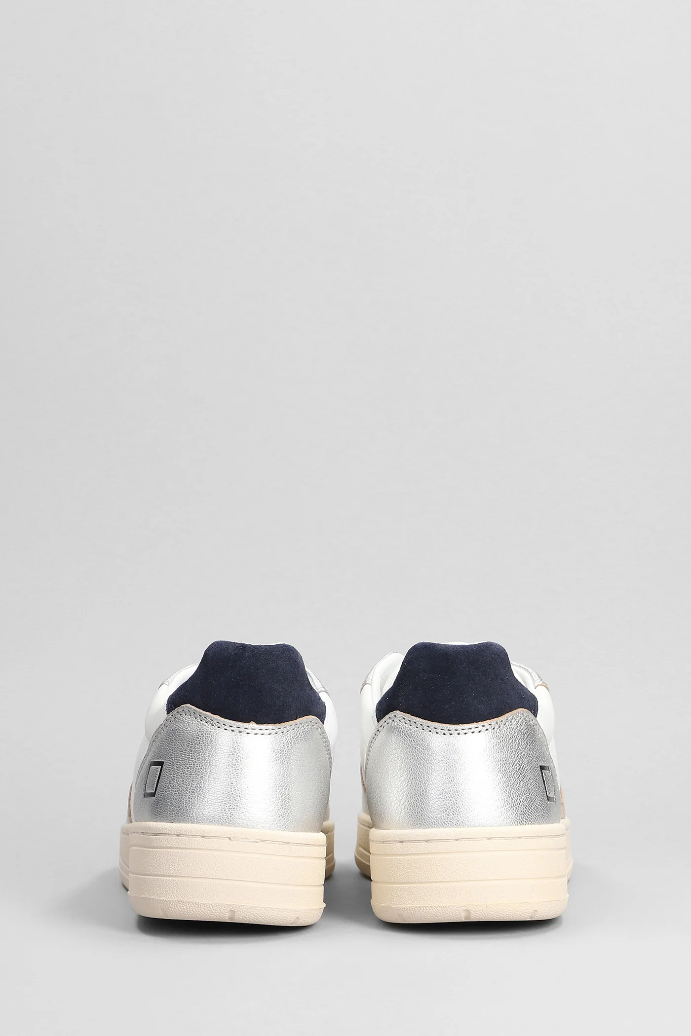 Court Laminated Sneakers in white leather - Image 4