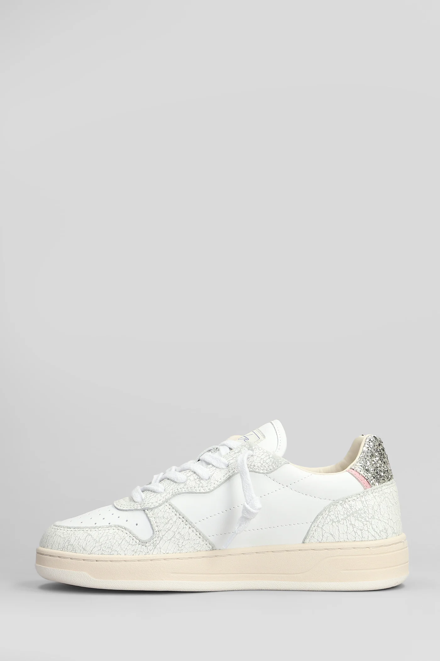Court Shiny Sneakers in white leather - Image 3