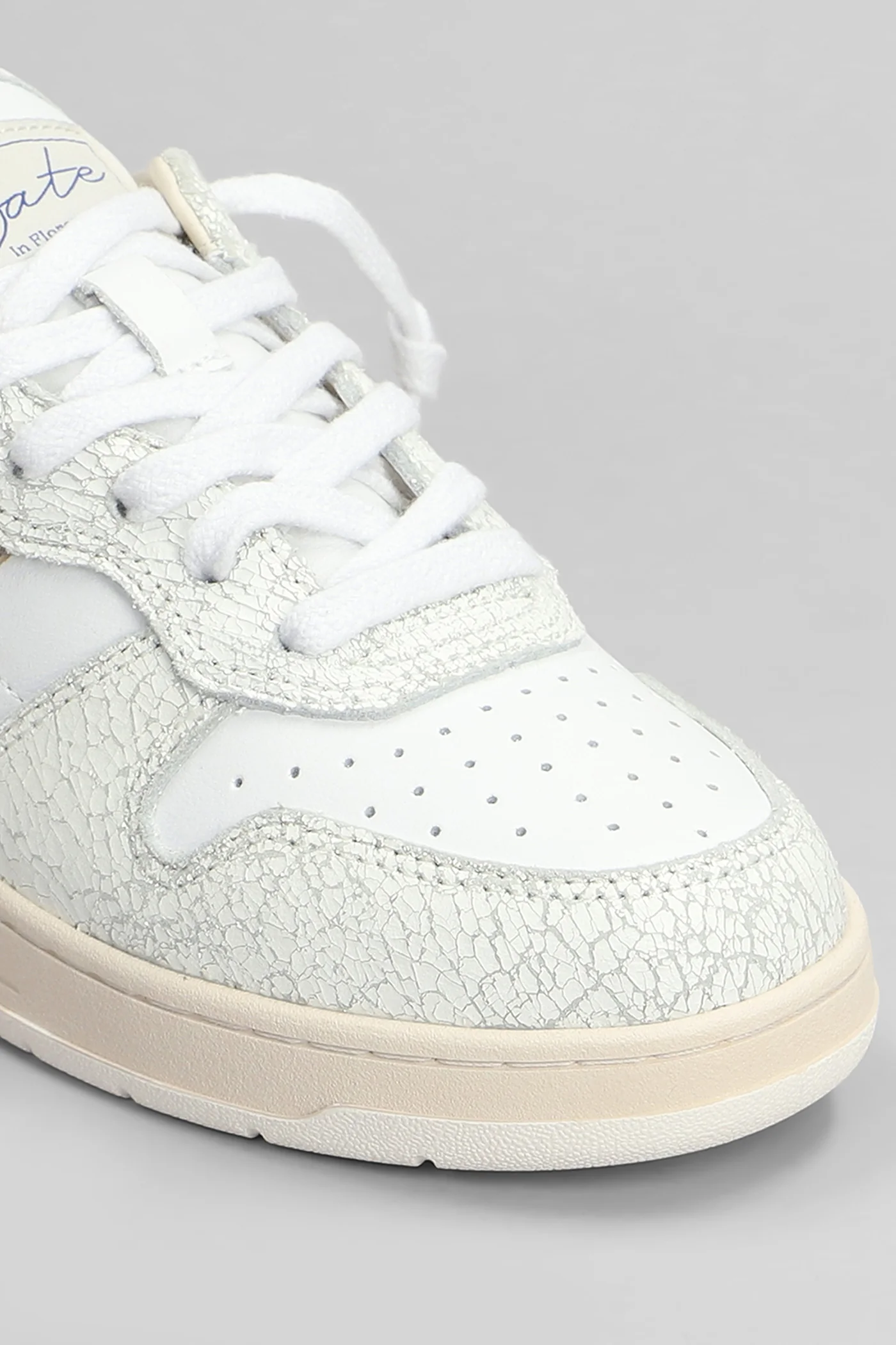 Court Shiny Sneakers in white leather - Image 5