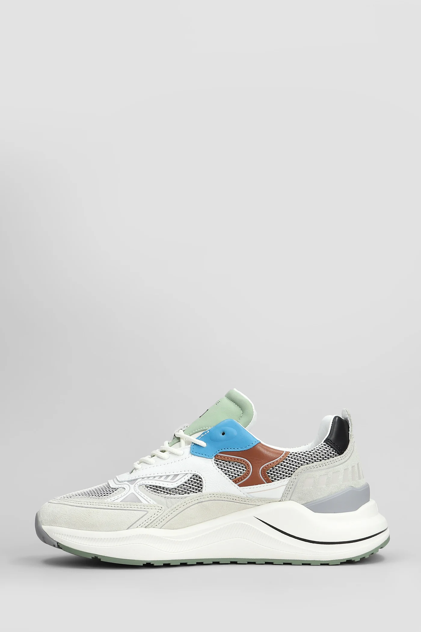 Fuga Hf Plus Sneakers in white suede and leather - Image 3