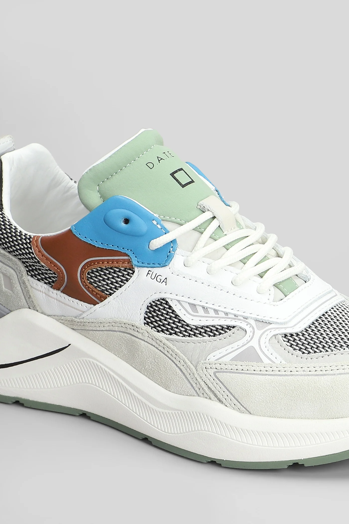 Fuga Hf Plus Sneakers in white suede and leather - Image 5