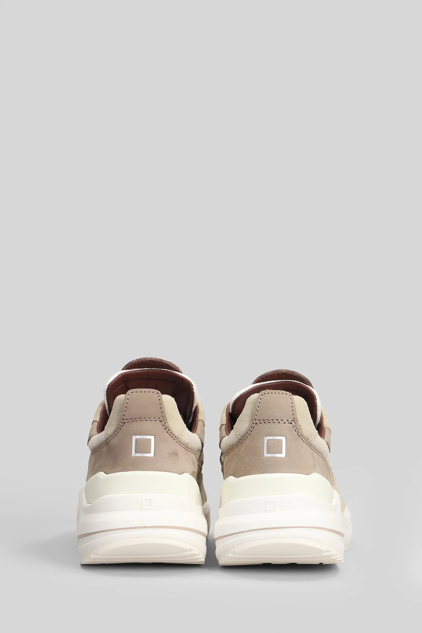 Fuga Linen Sneakers in white Suede and fabric - Image 4