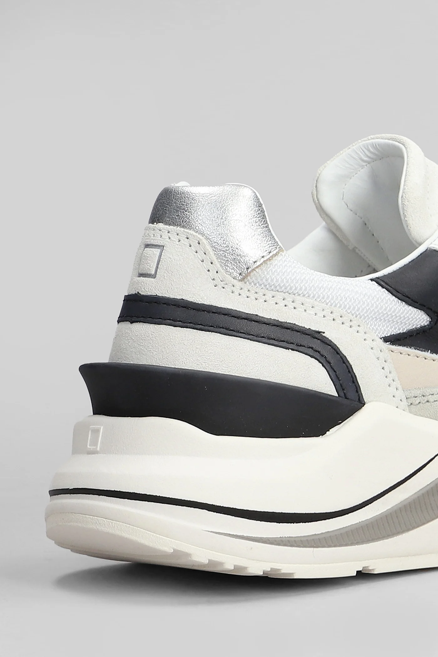 Fuga Sneakers in white Suede and fabric - Image 5