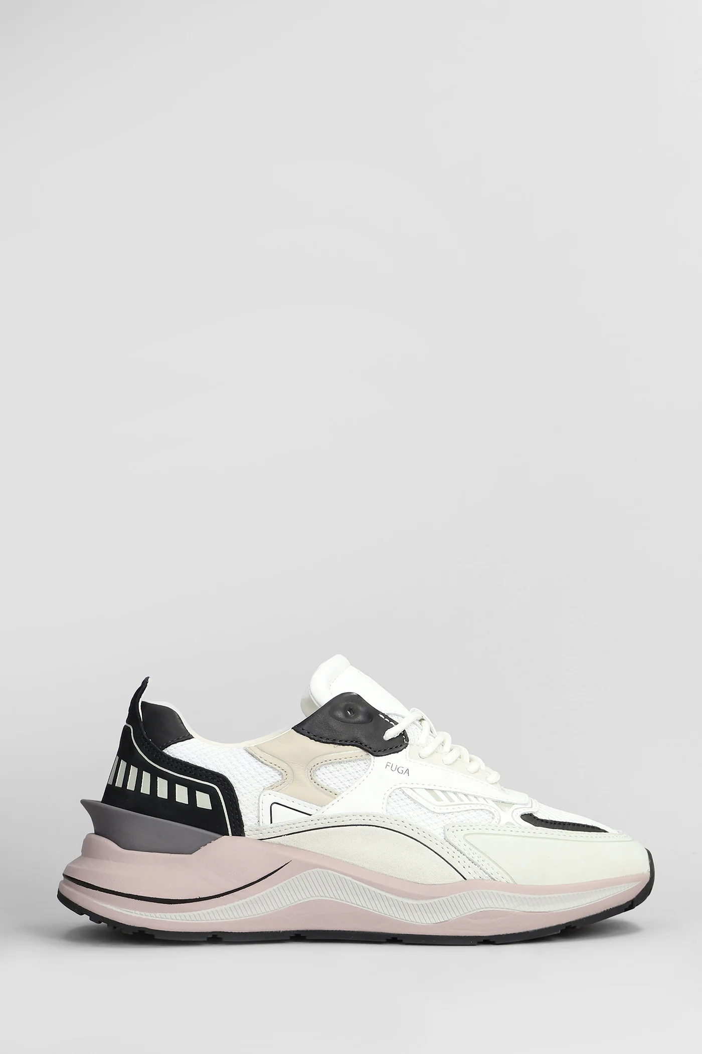 Fuga Sneakers in white Suede and fabric