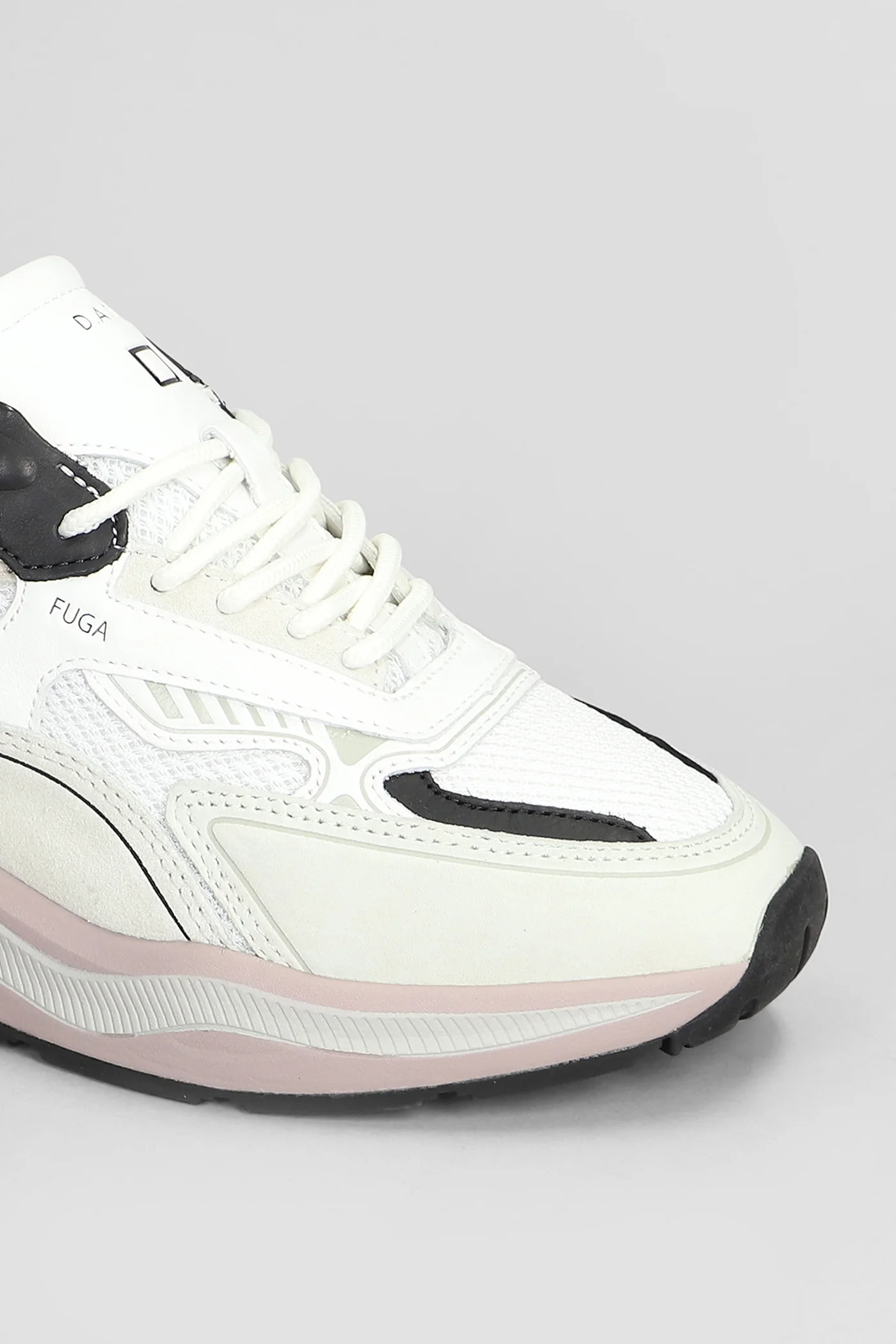 Fuga Sneakers in white Suede and fabric - Image 5