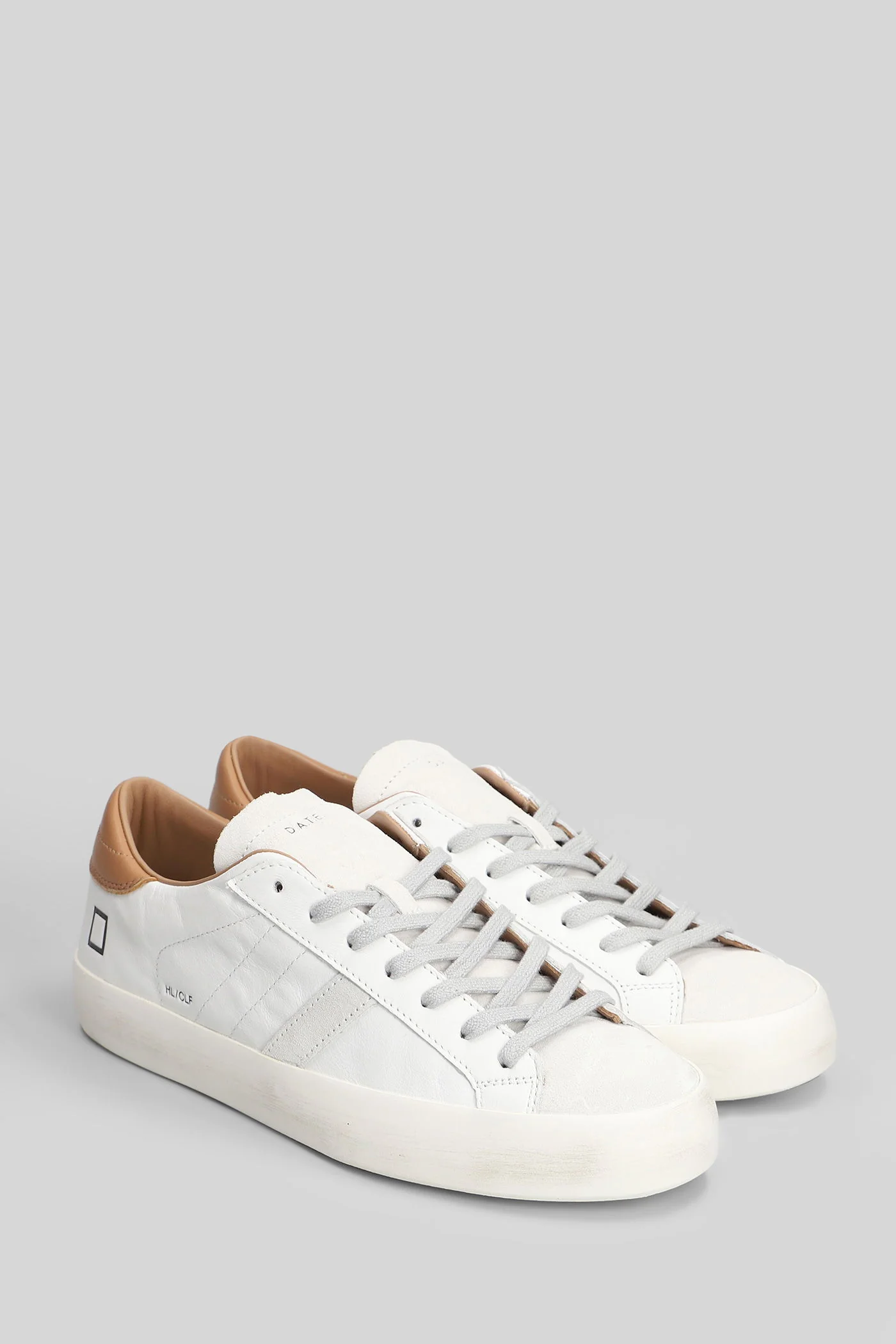 Hill Low Calf Sneakers in white leather - Image 2