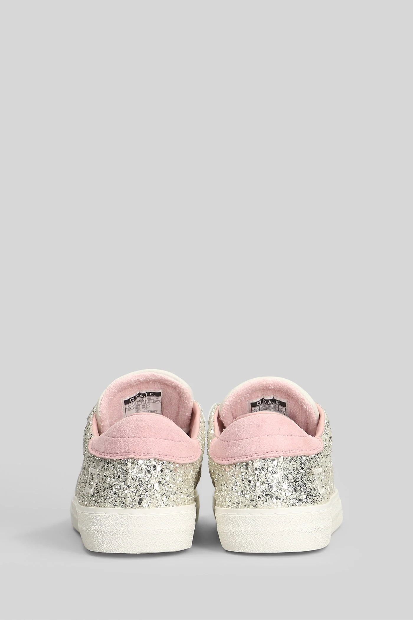 Hill Low Glitter Sneakers in platinum glitter - Image 4