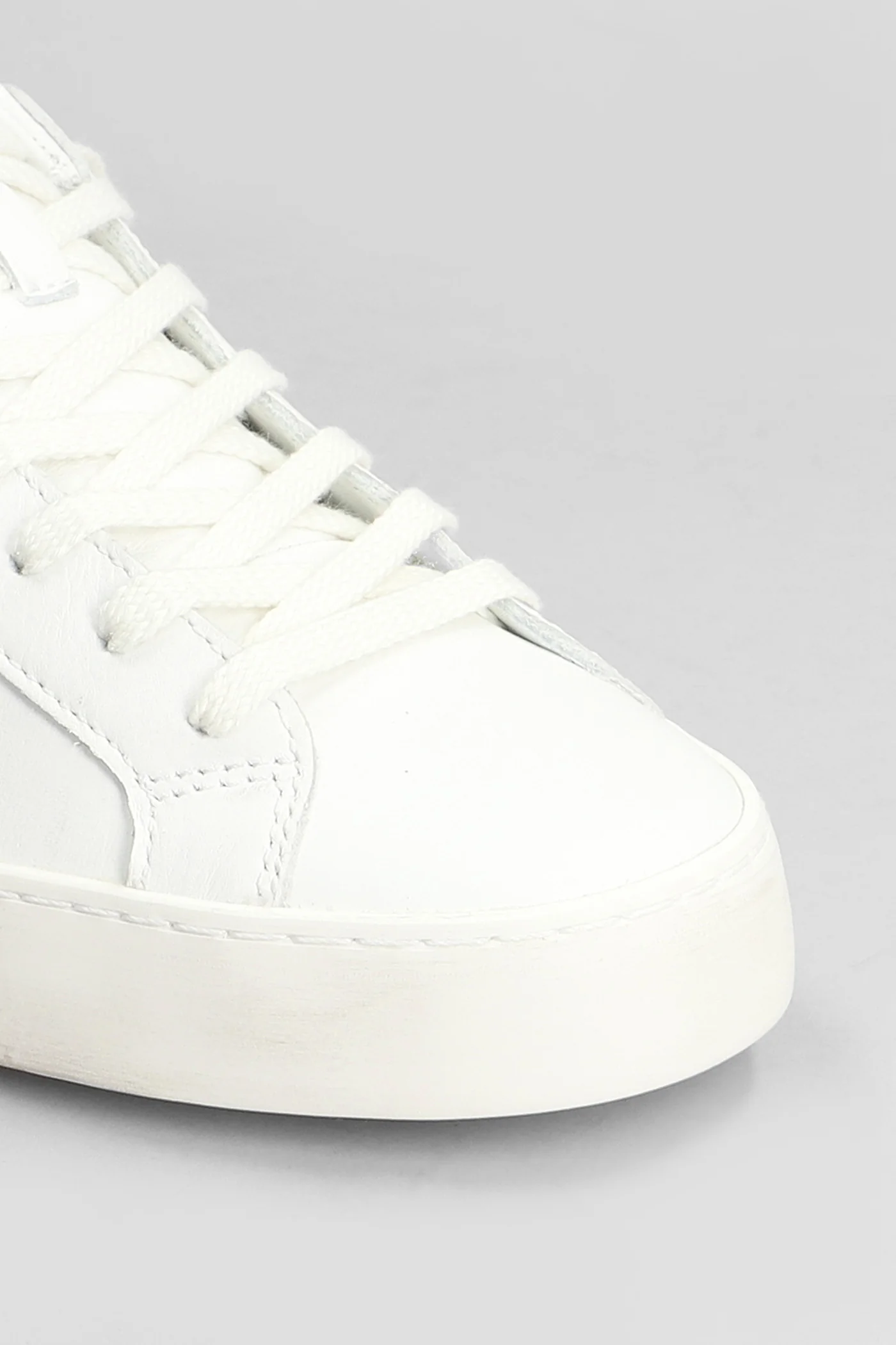 Hill Low Sneakers in white leather - Image 5