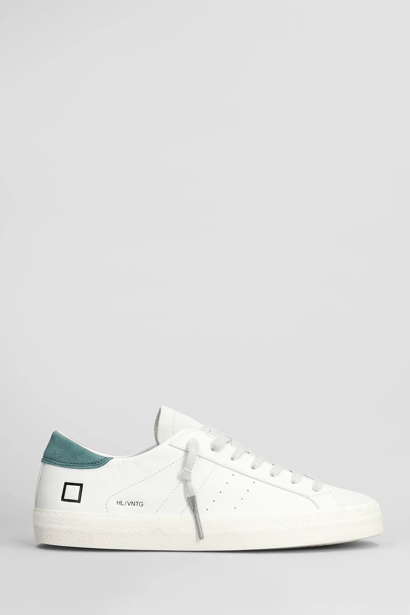 Hill Low Sneakers in white suede and leather