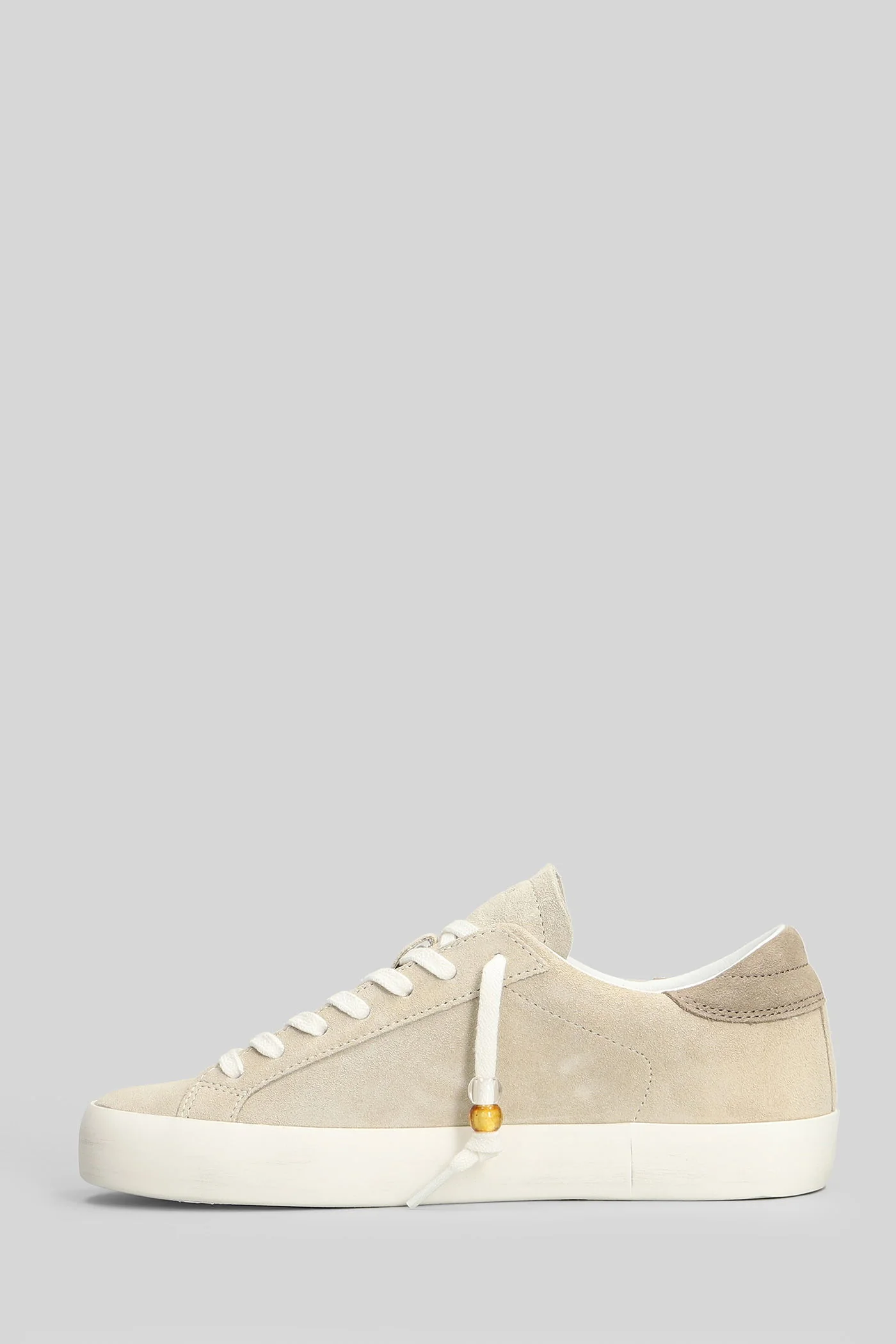 Hill Low Suede Sneakers in beige suede - Image 3