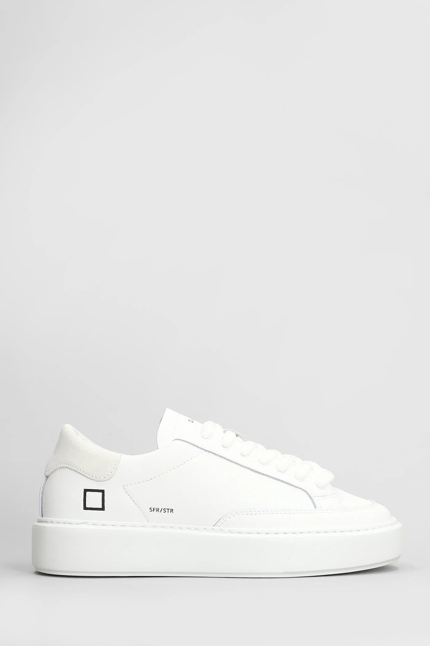Sfera Stripe Sneakers in white leather