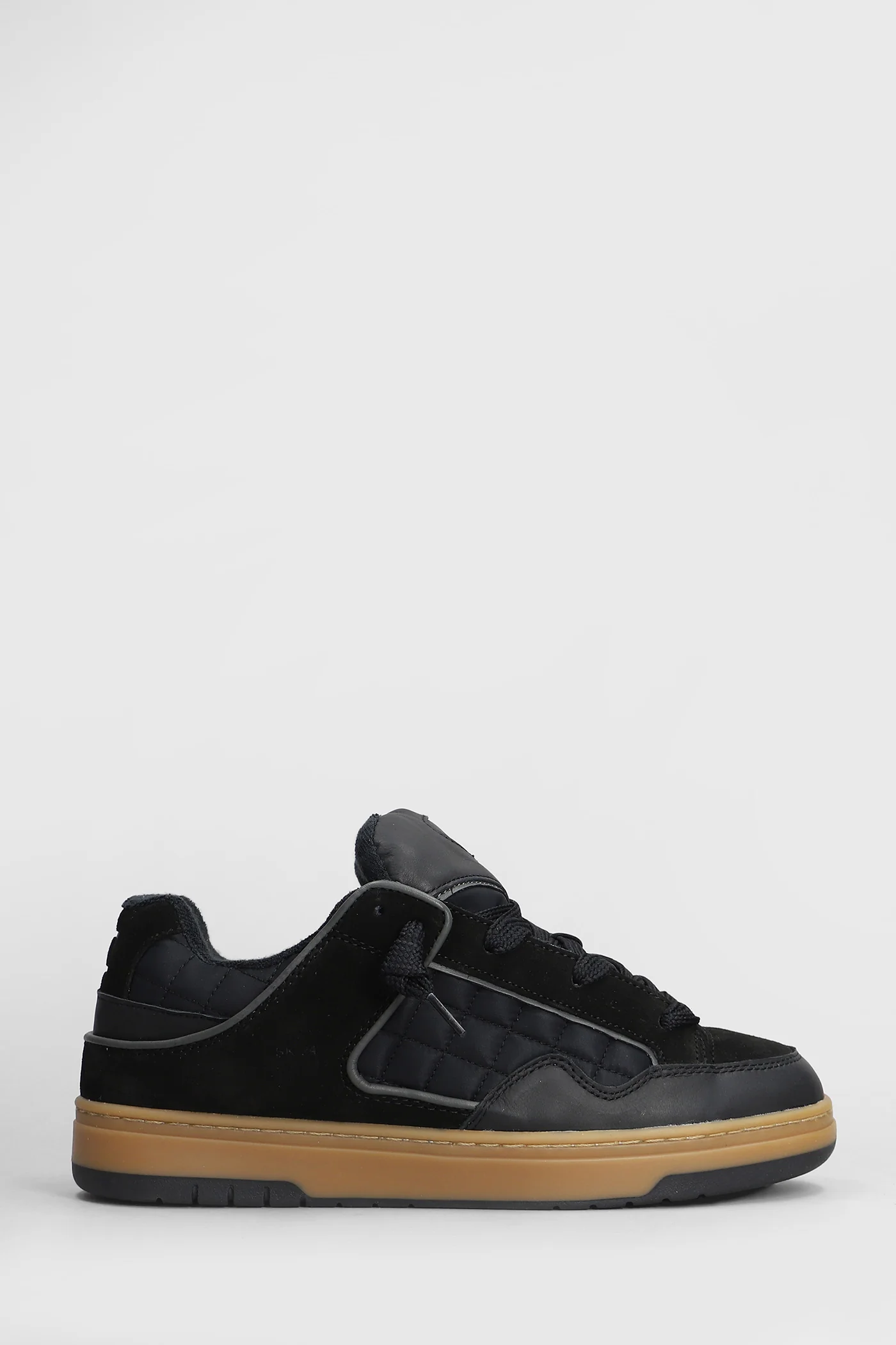 Skate Sneakers in black Suede and fabric