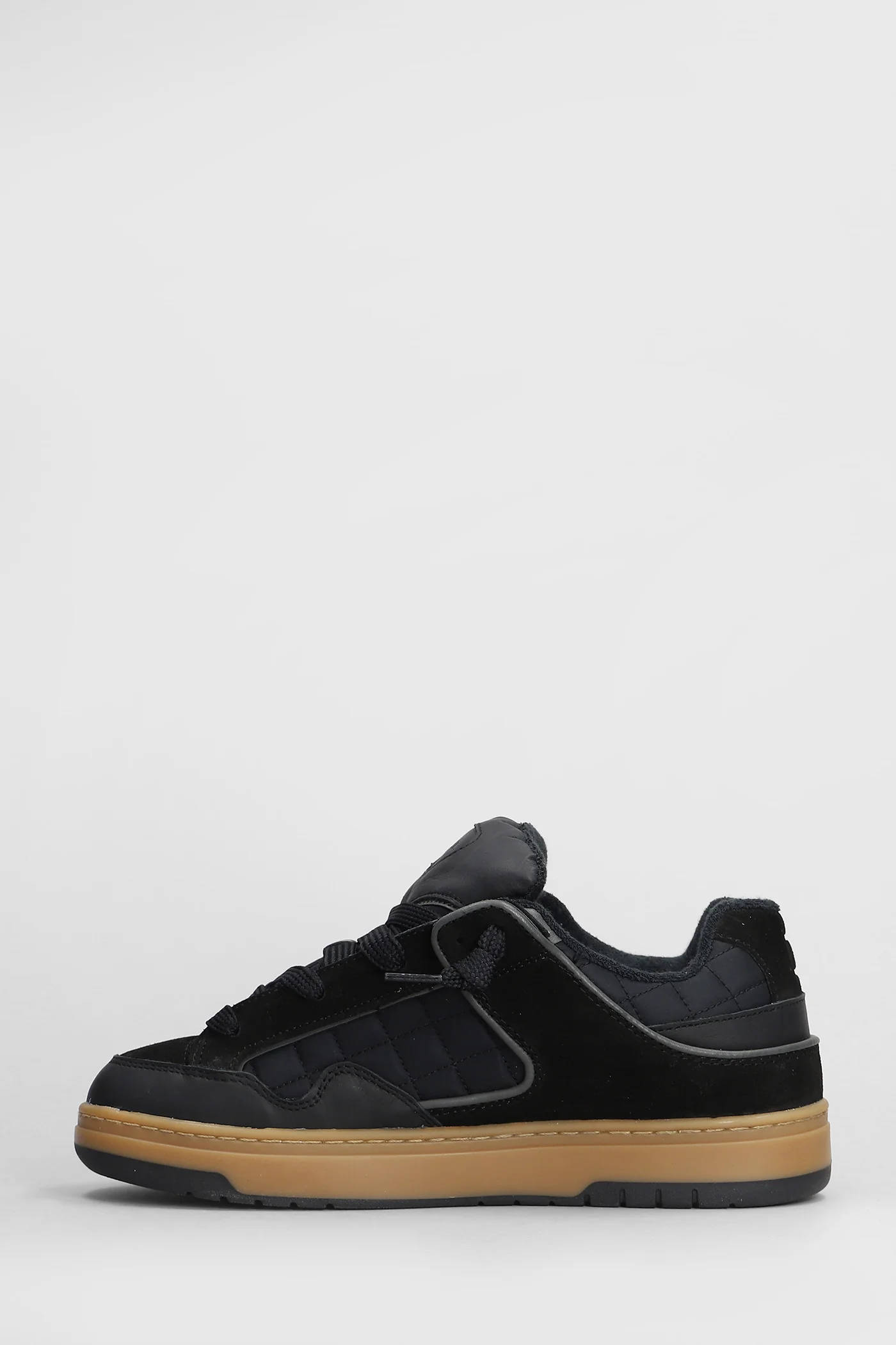 Skate Sneakers in black Suede and fabric - Image 3