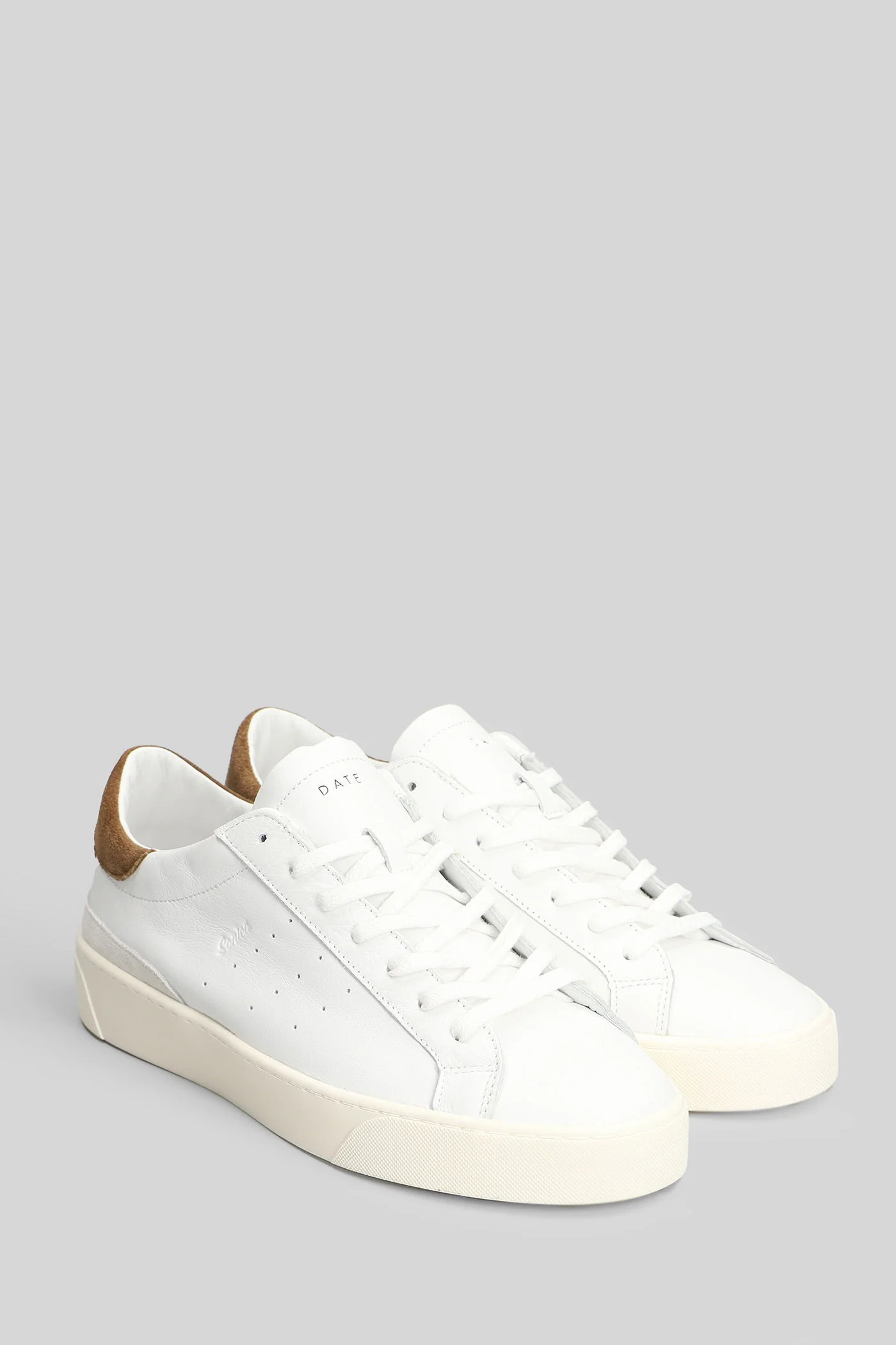 Sonica Calf Sneakers in white leather - Image 2