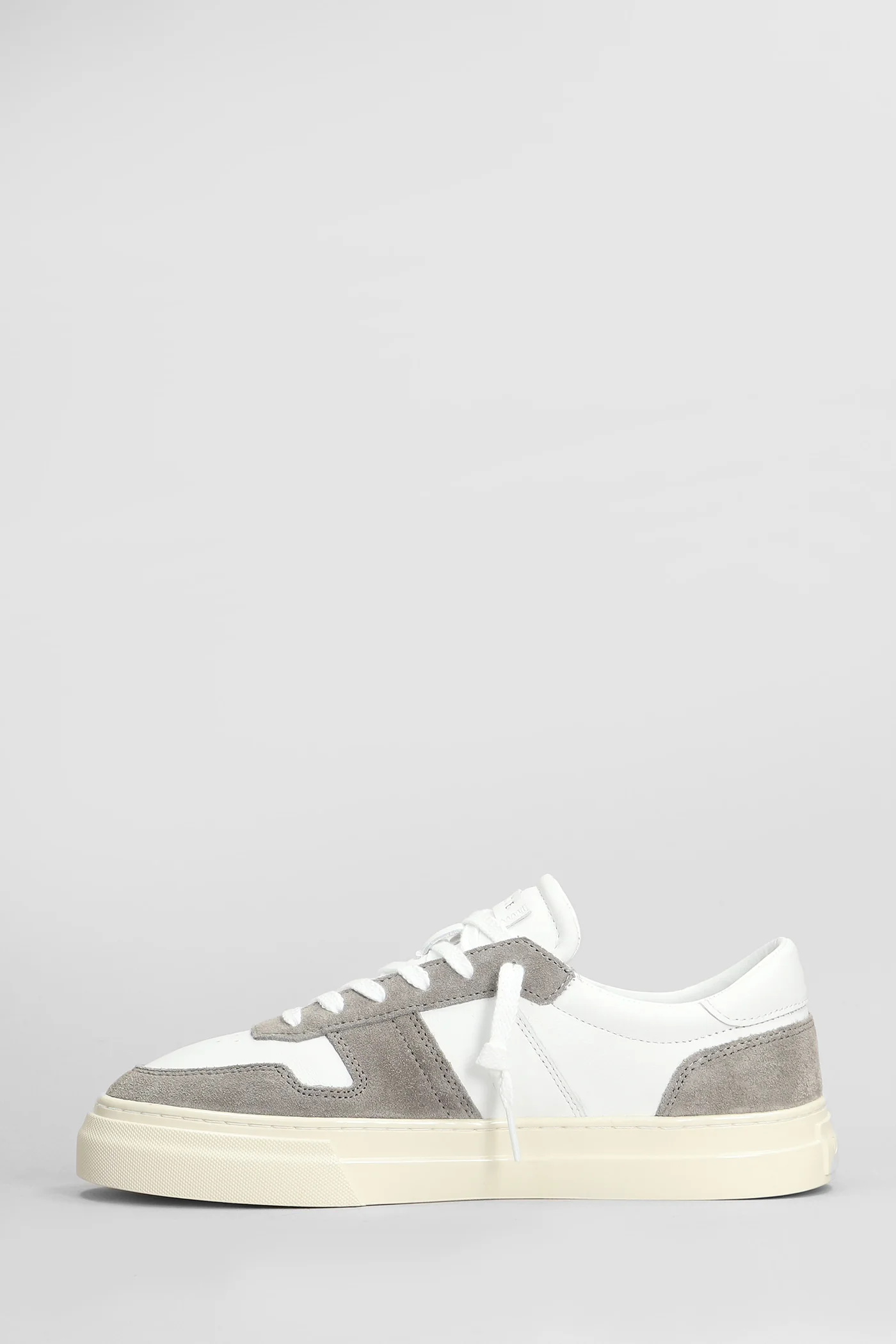Studio Sneakers in white suede and leather - Image 3