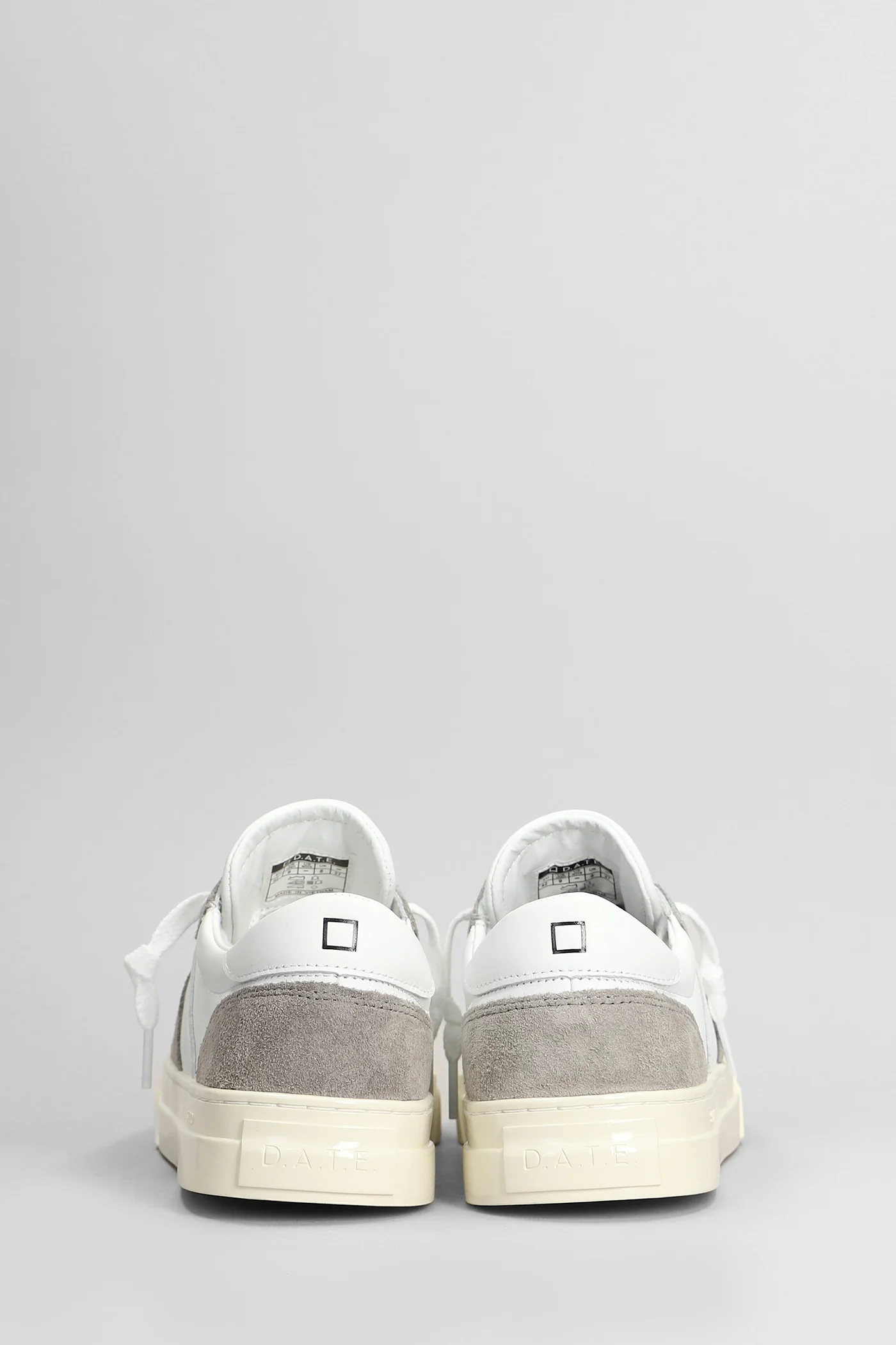 Studio Sneakers in white suede and leather - Image 4