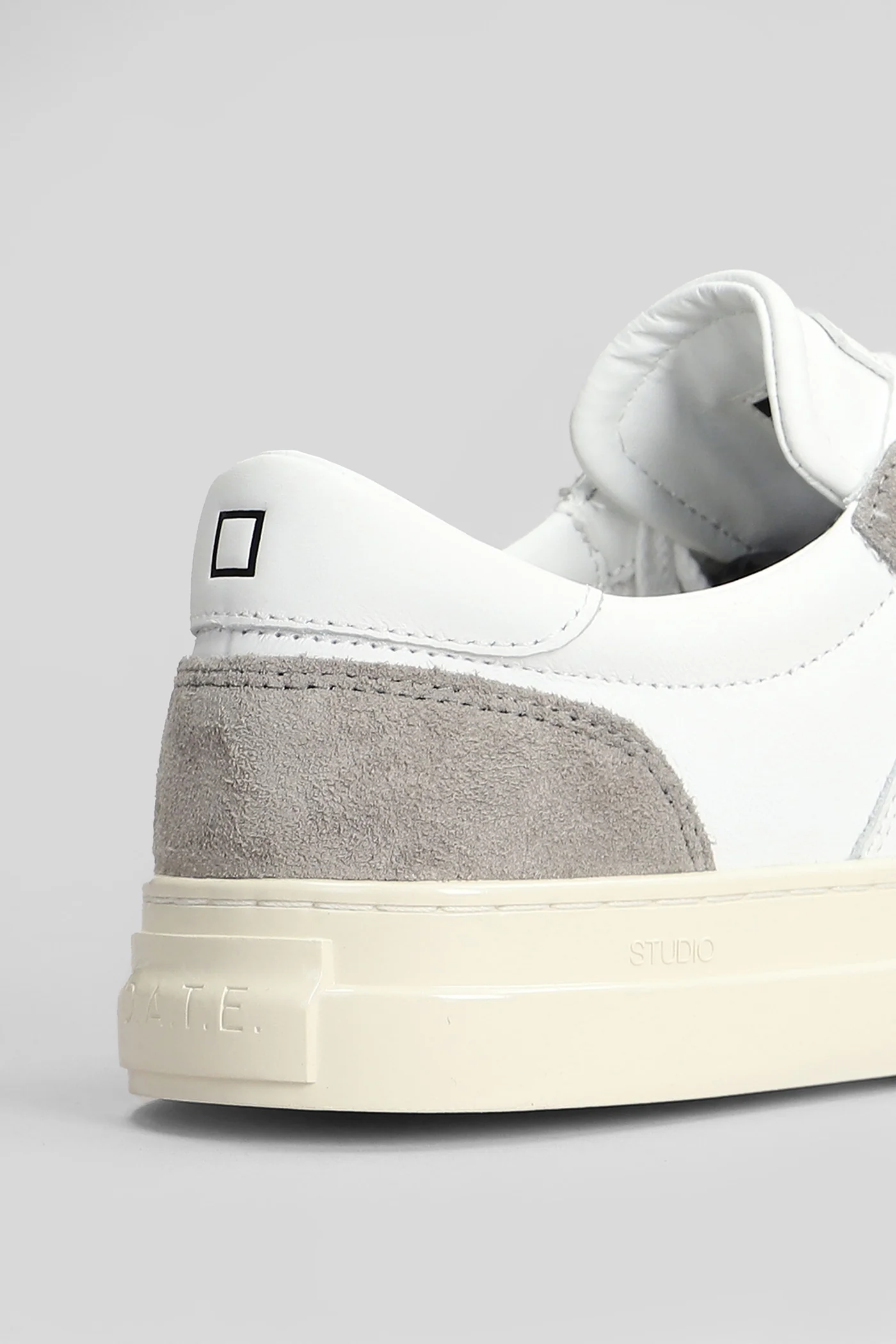 Studio Sneakers in white suede and leather - Image 5