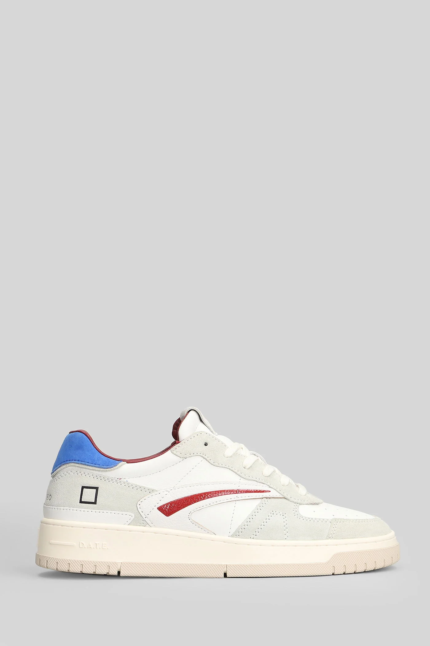 Torneo Pure Calf Sneakers in white suede and leather