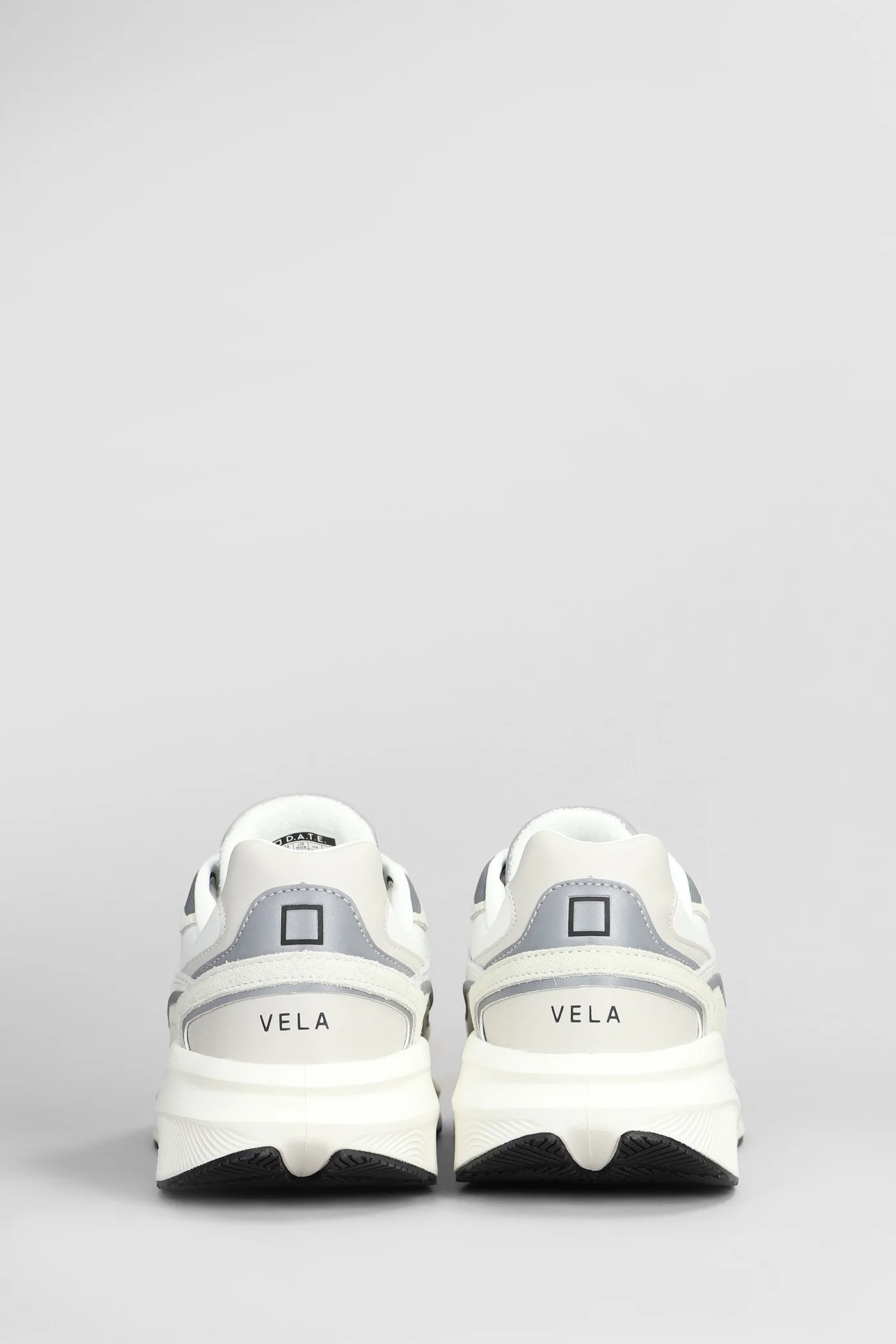 Vela Sneakers in white suede and leather - Image 4
