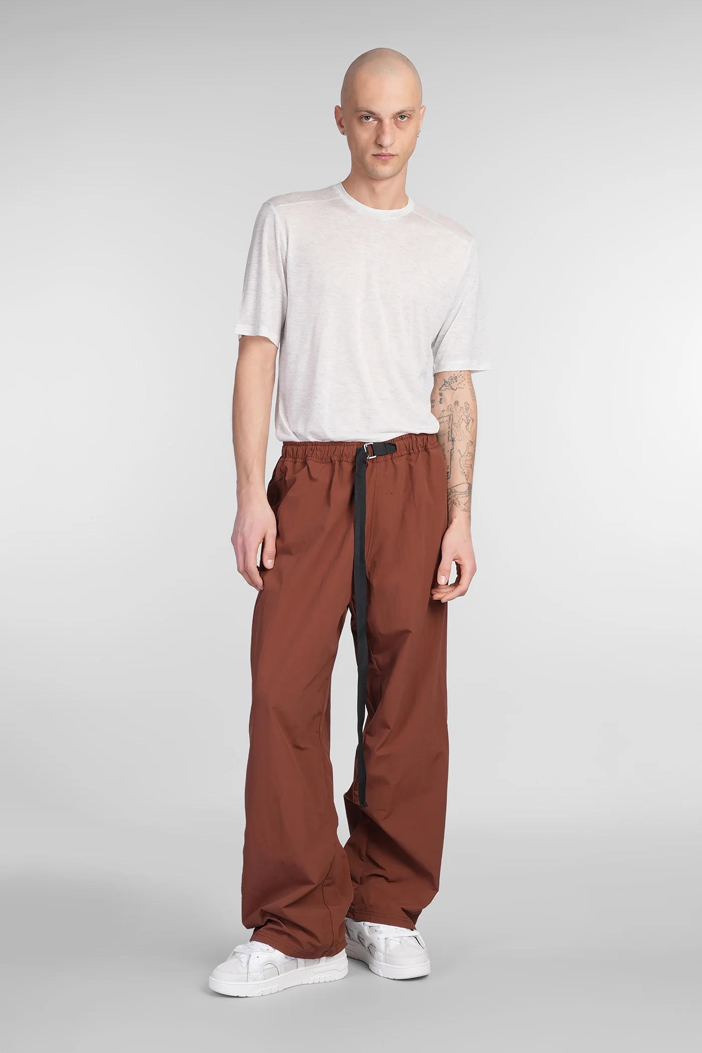 Brooklyn Pants in brown cotton - Image 2