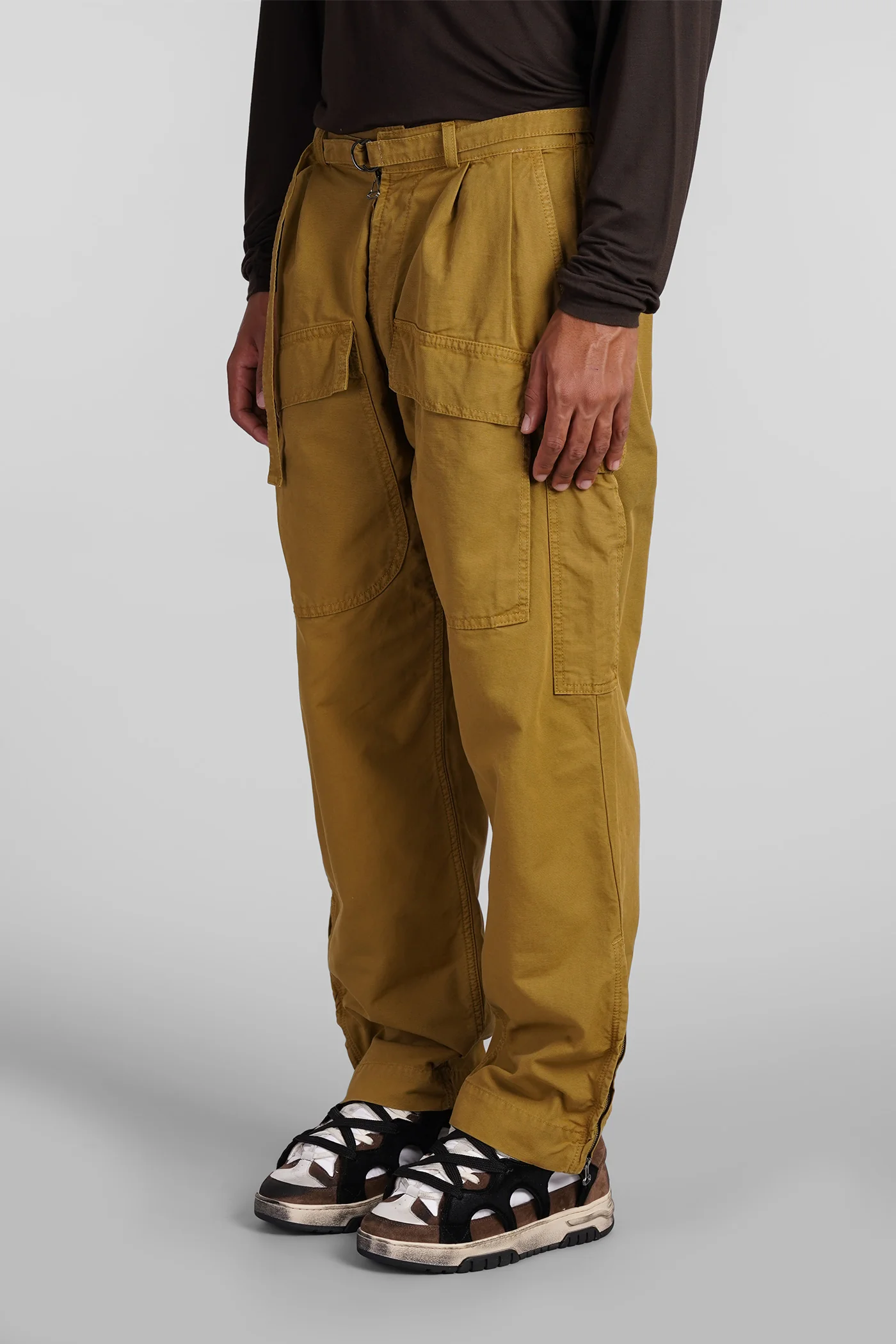 Buz Pants in beige cotton - Image 4