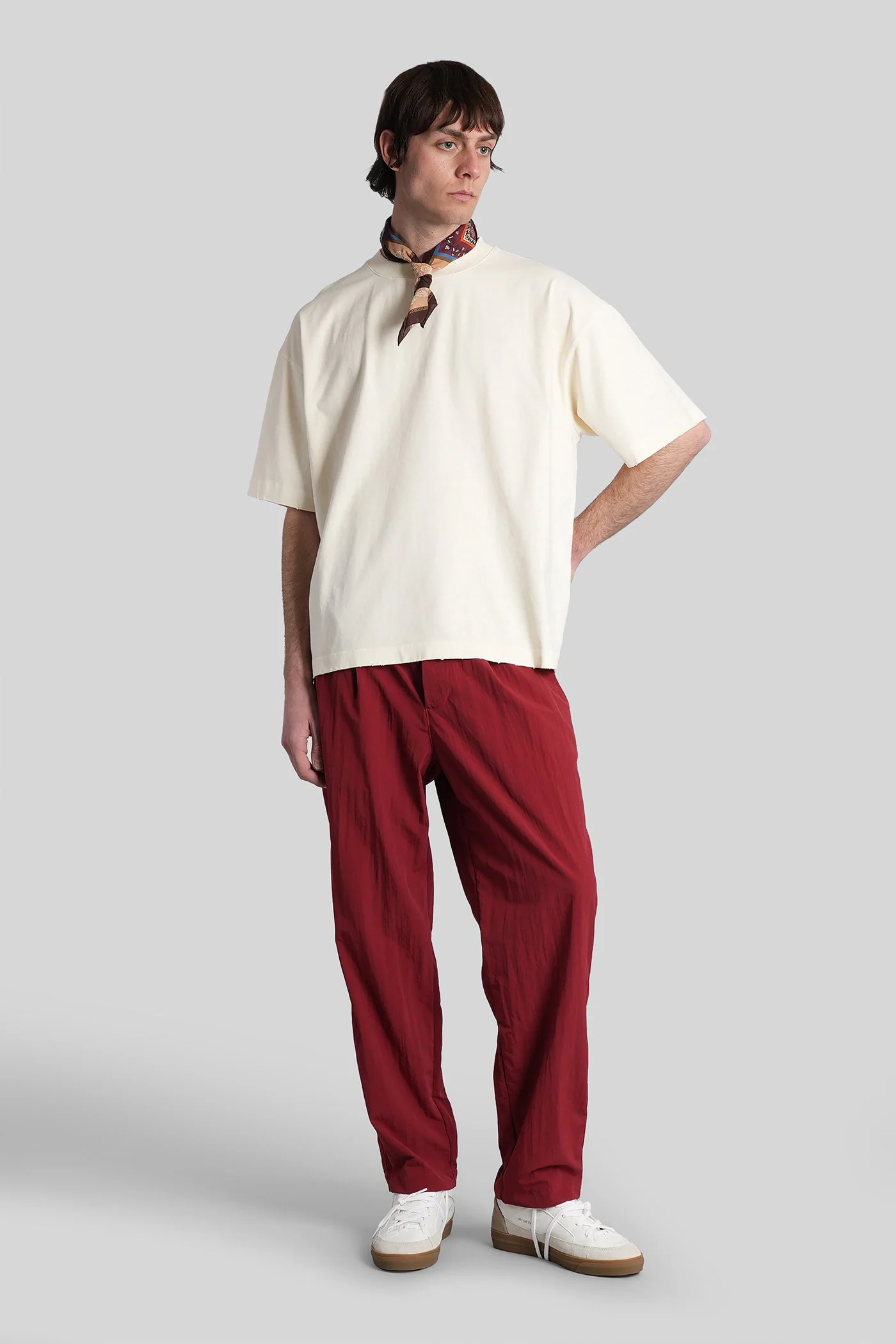 Costa T-Shirt in beige cotton - Image 2
