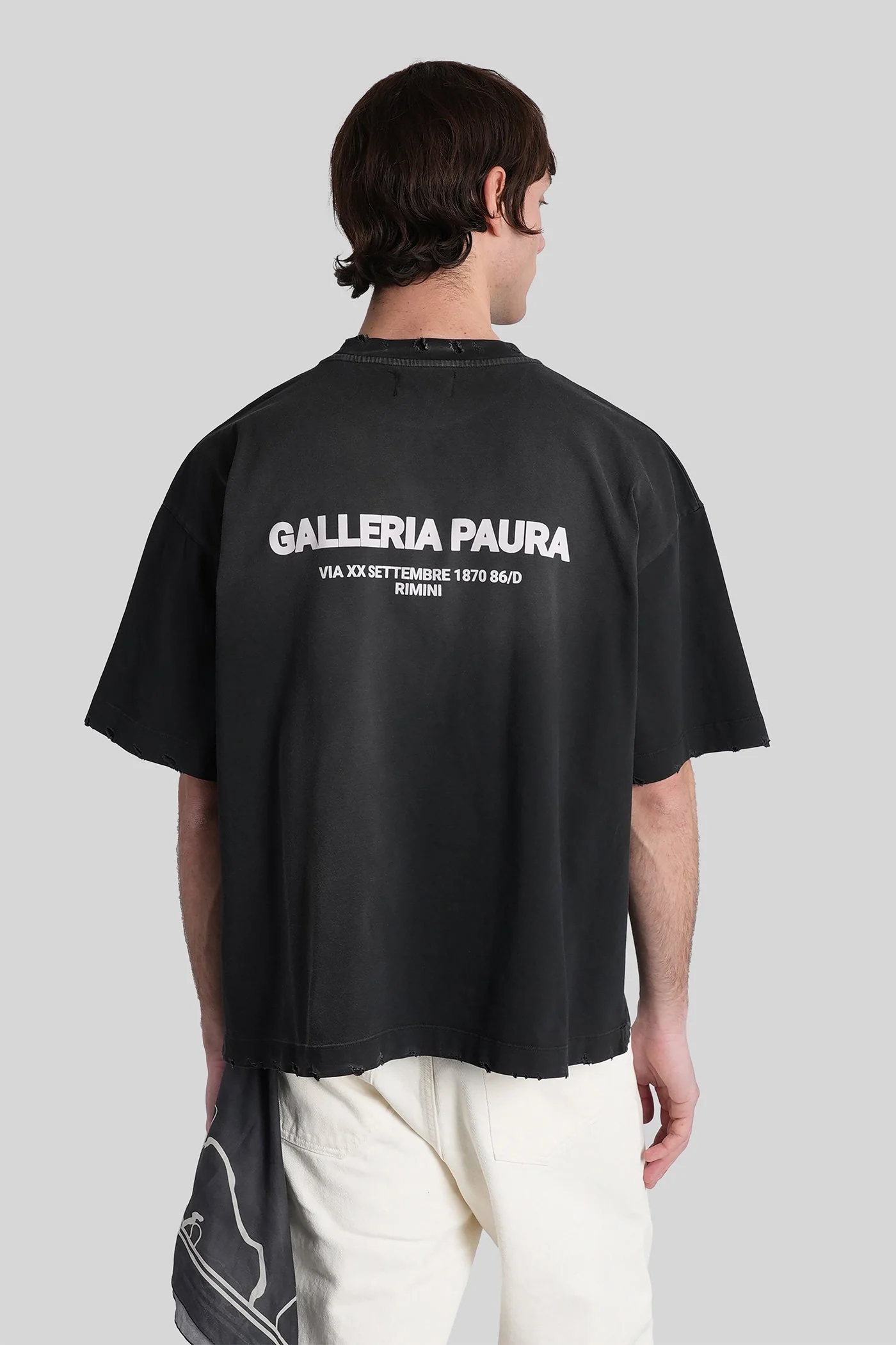 Costa T-Shirt in black cotton - Image 3