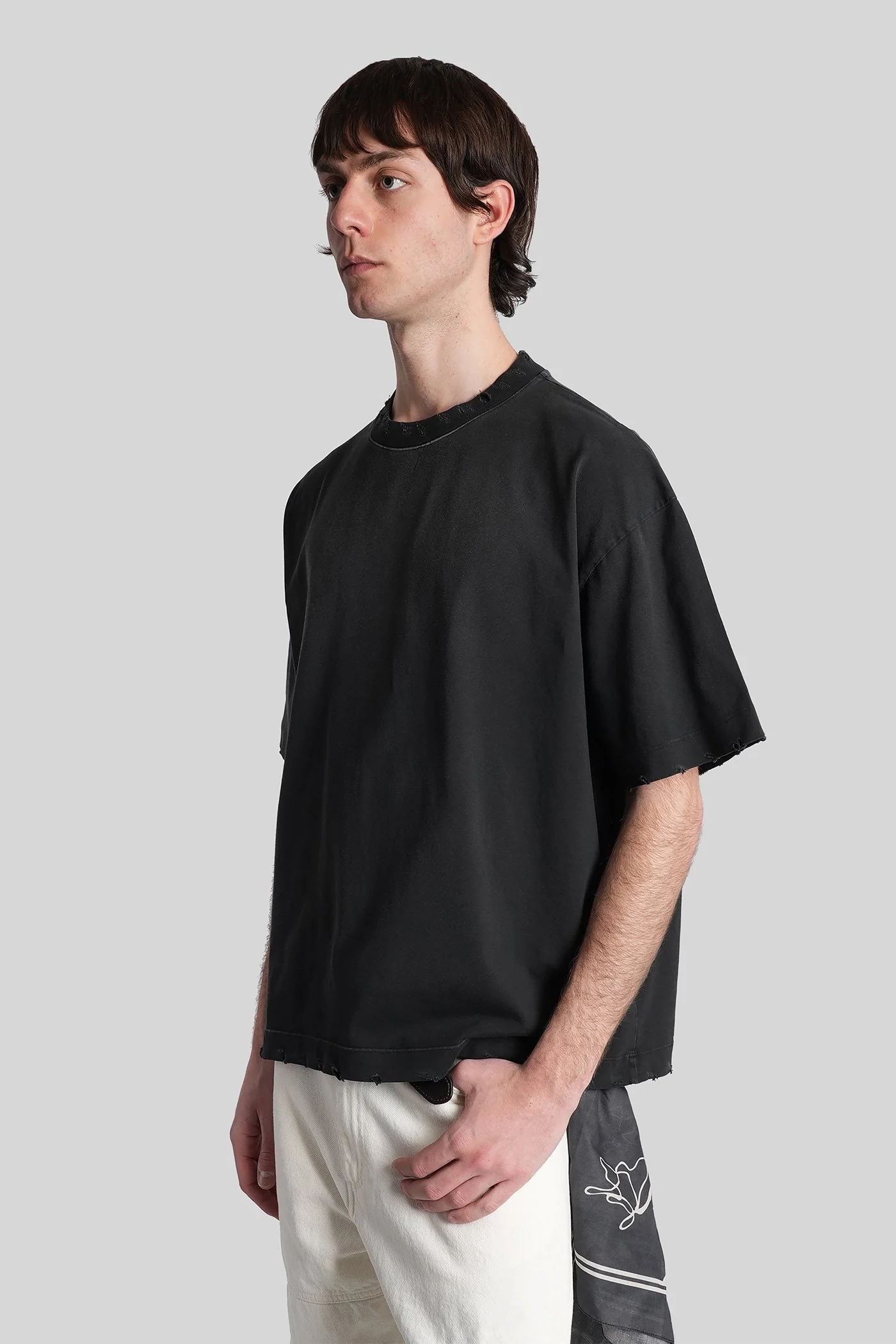 Costa T-Shirt in black cotton - Image 4