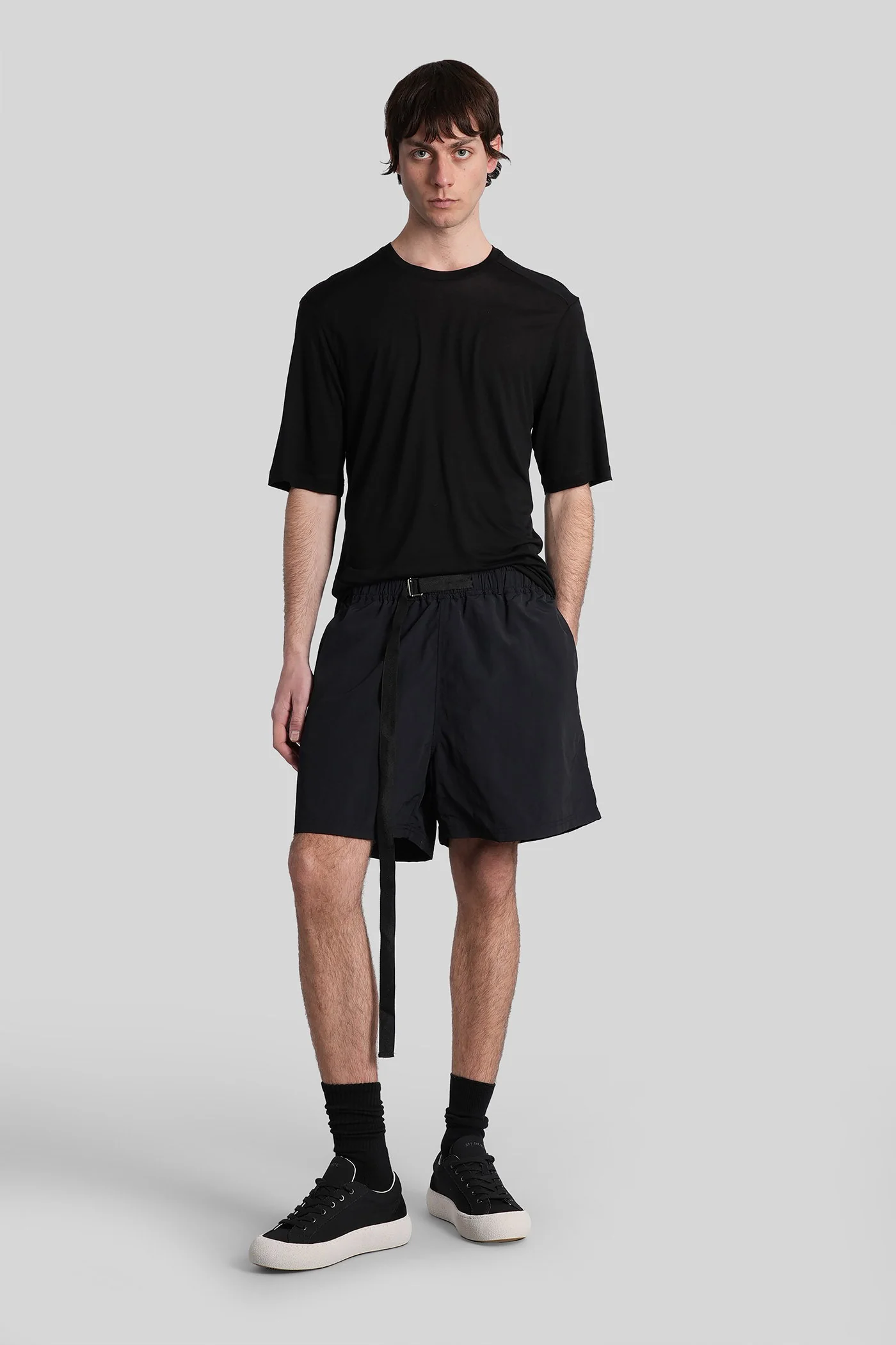 Harlem Shorts in black polyamide - Image 2