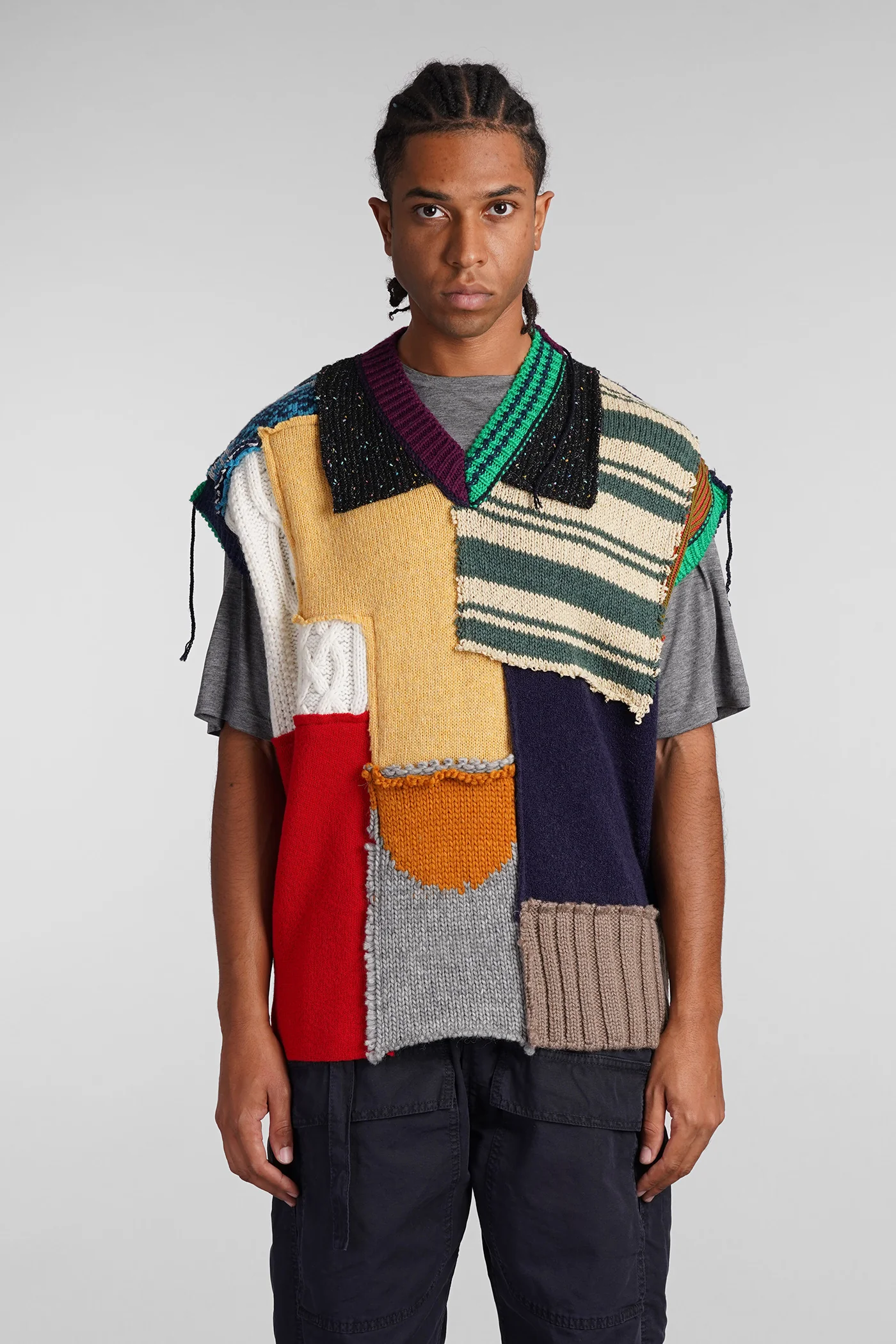 Nabil Vest in multicolor wool